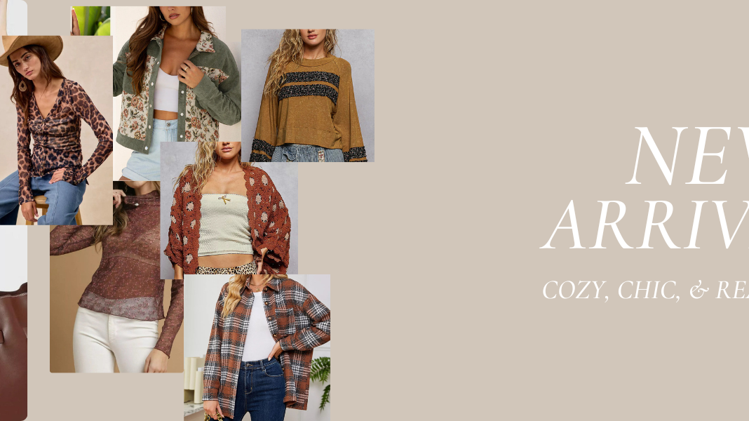 New Arrivals: The Latest Sweaters, Tops, Denim & Dresses