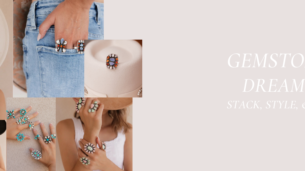 Gemstone Dreams: Turquoise & Statement Rings to Stack, Style & Shine