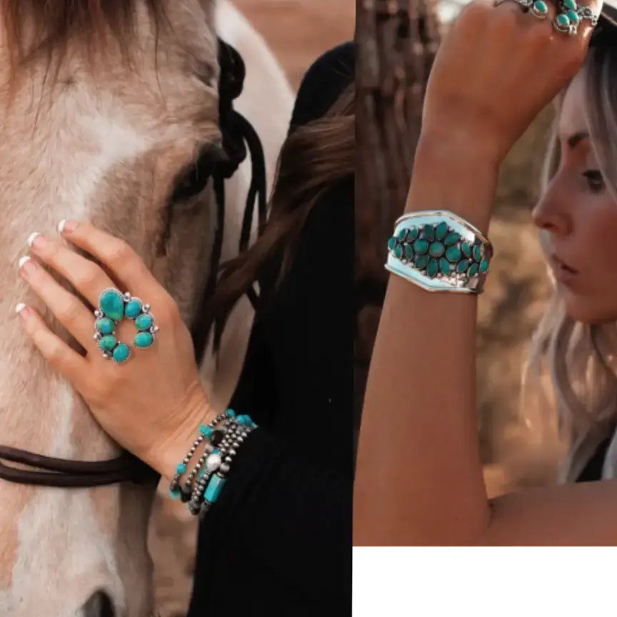 Gemstone Dreams: Turquoise & Statement Rings to Stack, Style & Shine
