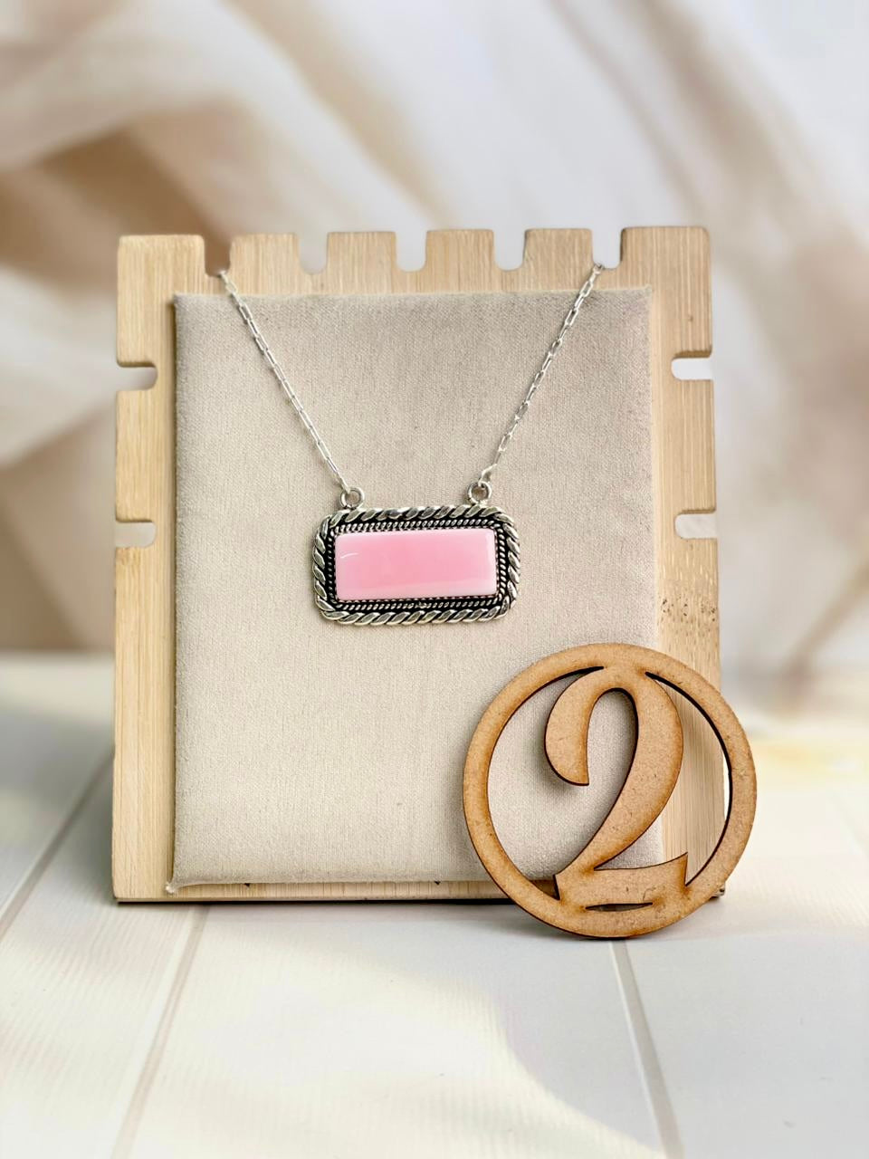 Pink Conch Bar Slabs Necklace-Necklaces-Krush Kandy, Women's Online Fashion Boutique Located in Phoenix, Arizona (Scottsdale Area)