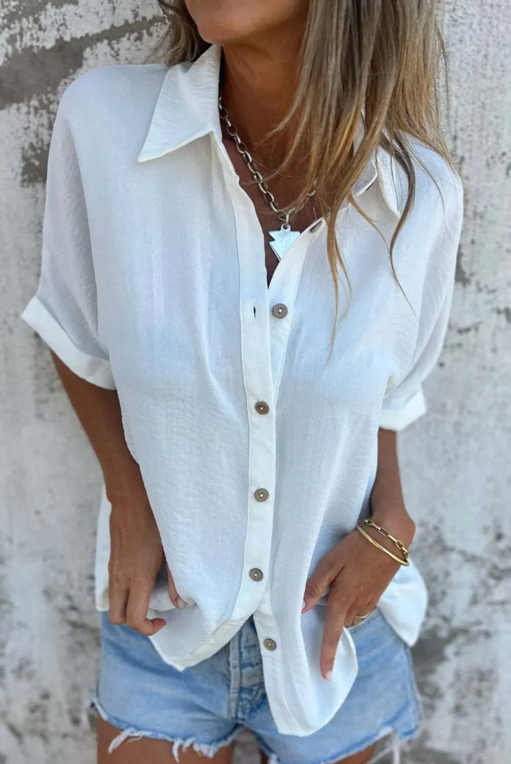 The Everyday Pop Button-Down Shirt-Krush Kandy, Women's Online Fashion Boutique Located in Phoenix, Arizona (Scottsdale Area)