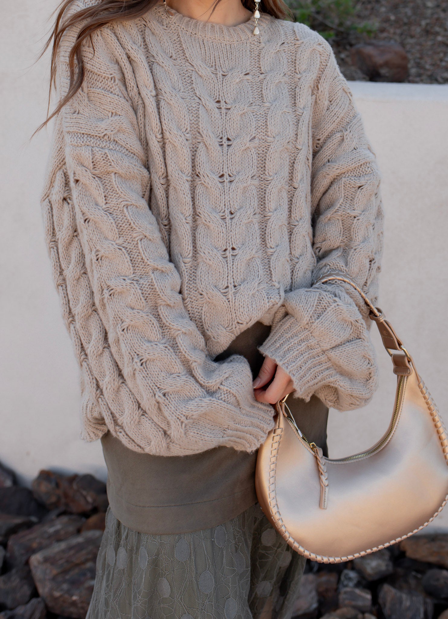 Comfort Krush Oversized Knit Sweater-Sweaters-Krush Kandy, Women's Online Fashion Boutique Located in Phoenix, Arizona (Scottsdale Area)