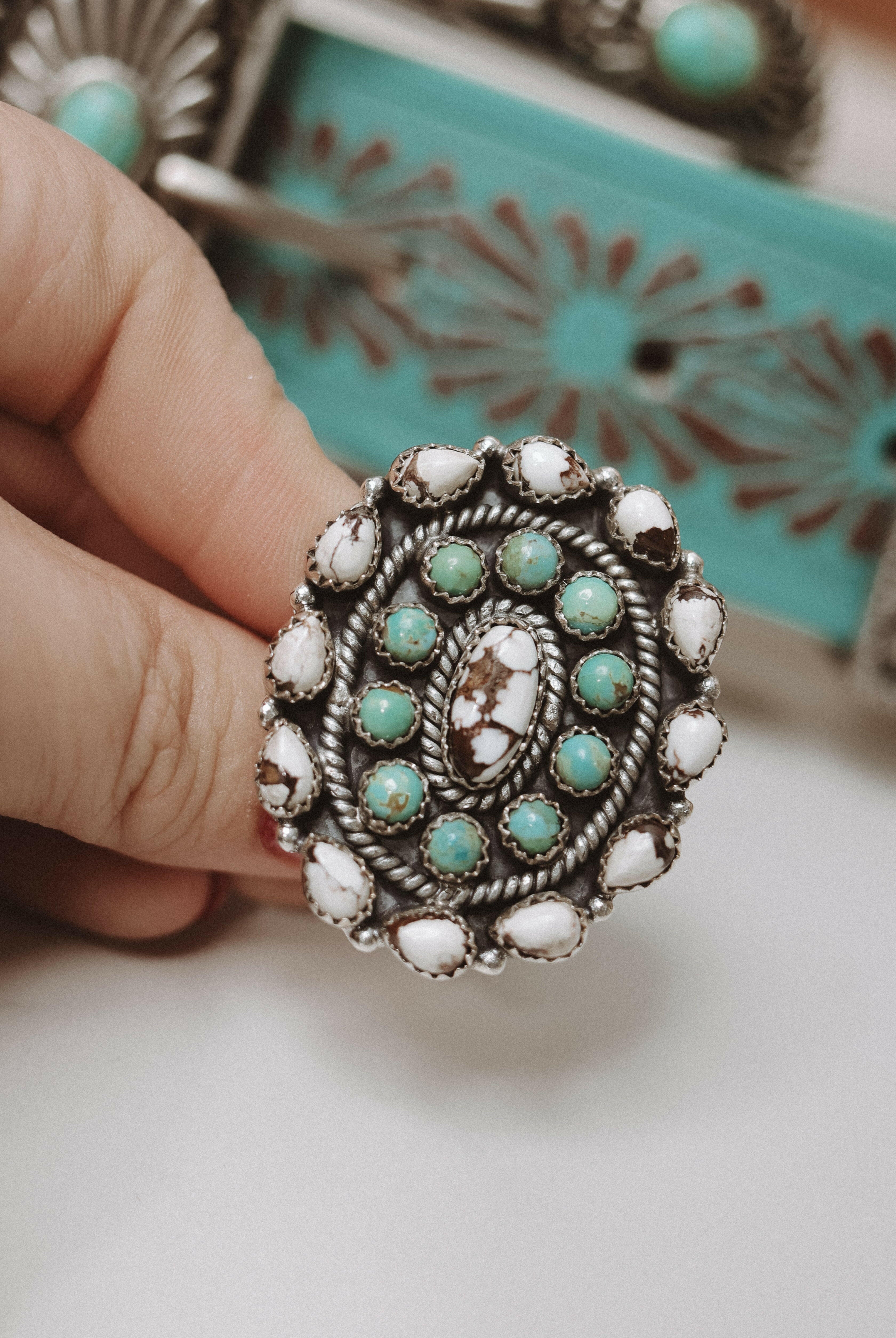 Wild West Concho Cluster Ring-Ring Sizers-Krush Kandy, Women's Online Fashion Boutique Located in Phoenix, Arizona (Scottsdale Area)