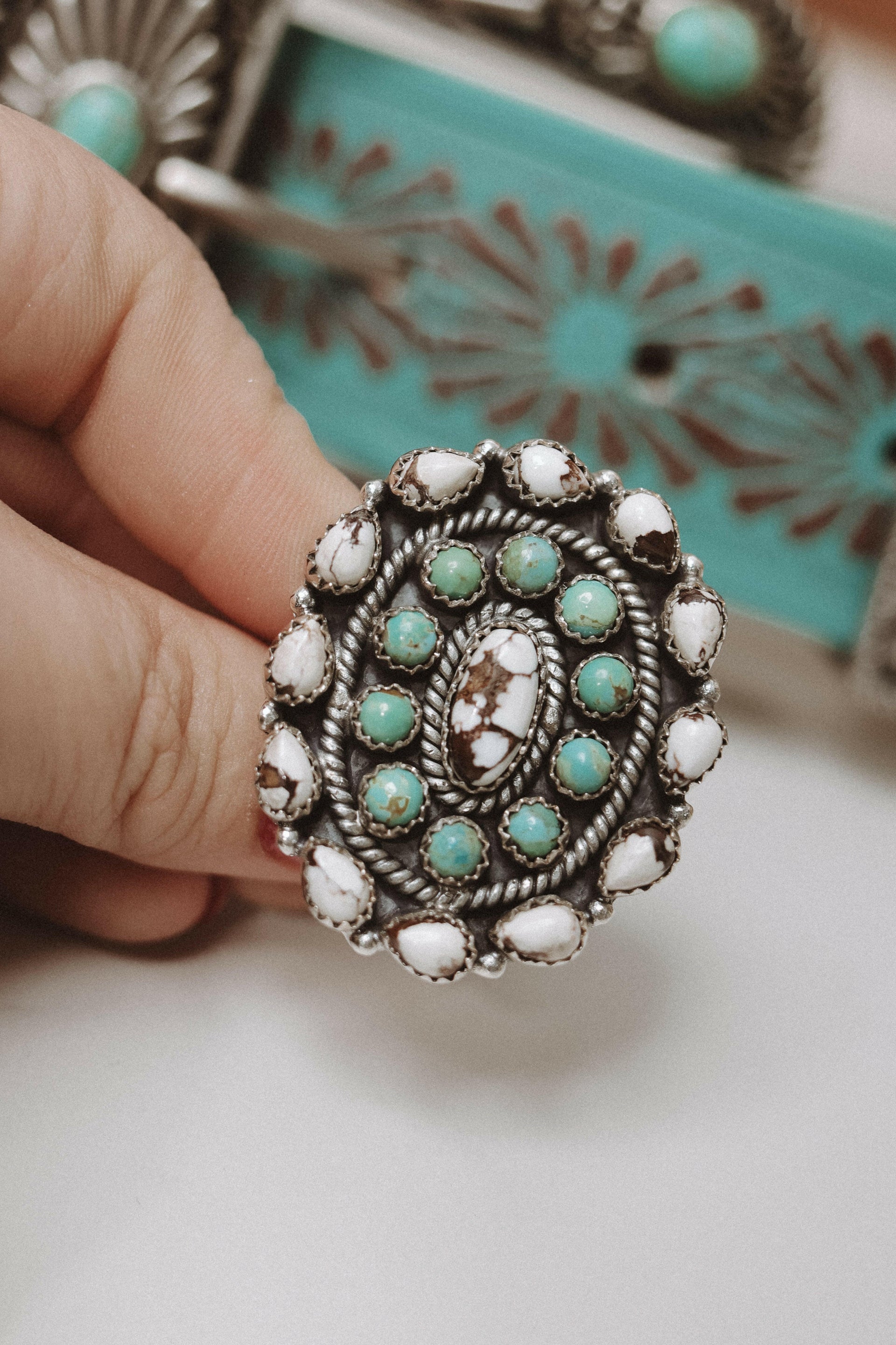Wild West Concho Cluster Ring-Ring Sizers-Krush Kandy, Women's Online Fashion Boutique Located in Phoenix, Arizona (Scottsdale Area)