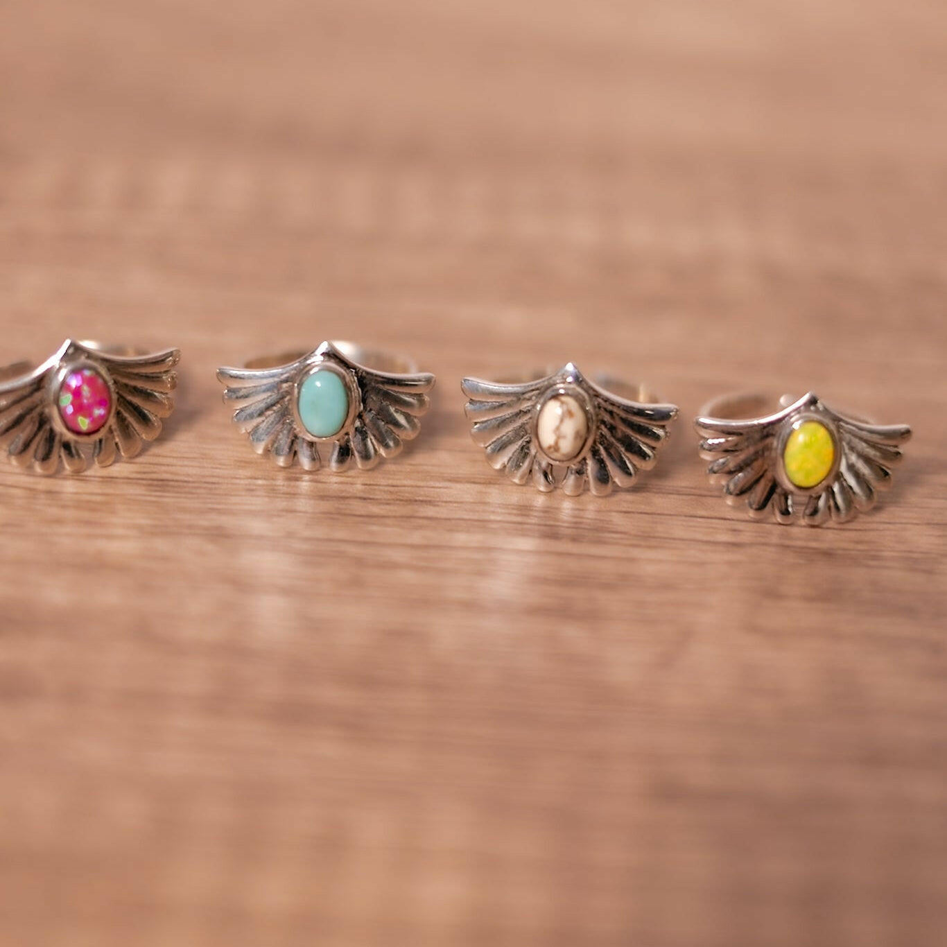 Heavenly Tide Single Stone Ring-Statement Rings-Krush Kandy, Women's Online Fashion Boutique Located in Phoenix, Arizona (Scottsdale Area)