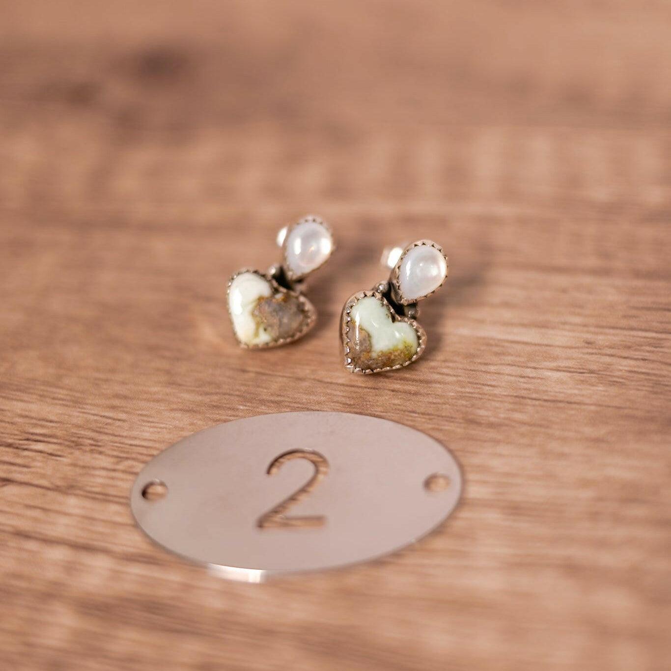 White Shell & Stone Stud Earrings-Stud Earrings-Krush Kandy, Women's Online Fashion Boutique Located in Phoenix, Arizona (Scottsdale Area)