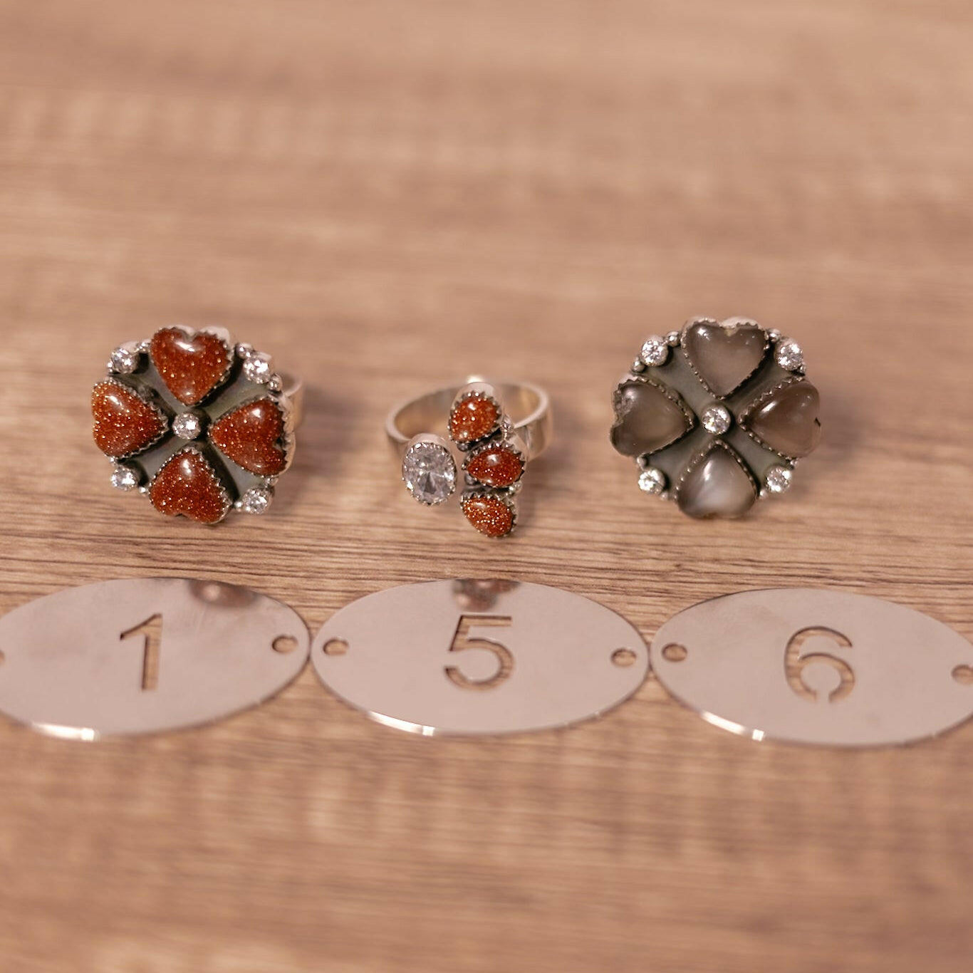 One Of A Kind White CZ Rings-Rings-Krush Kandy, Women's Online Fashion Boutique Located in Phoenix, Arizona (Scottsdale Area)