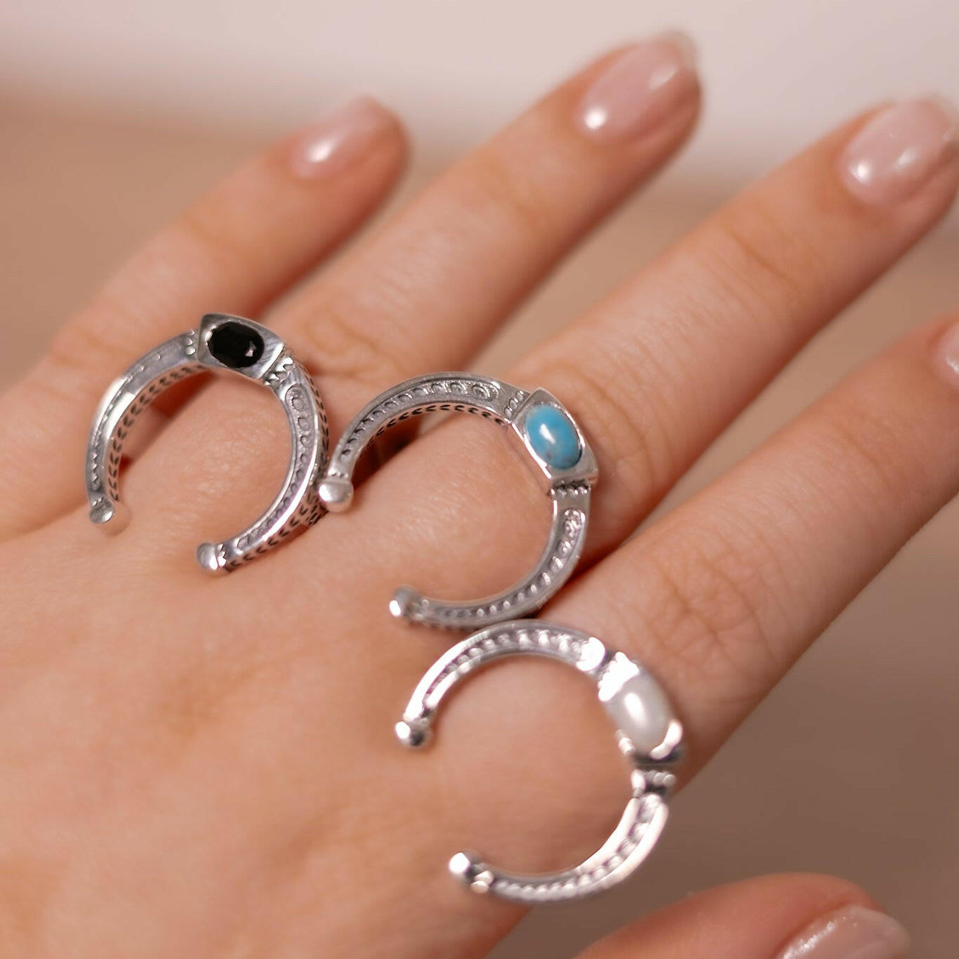 Hazels Western Single Stone Ring-Rings-Krush Kandy, Women's Online Fashion Boutique Located in Phoenix, Arizona (Scottsdale Area)