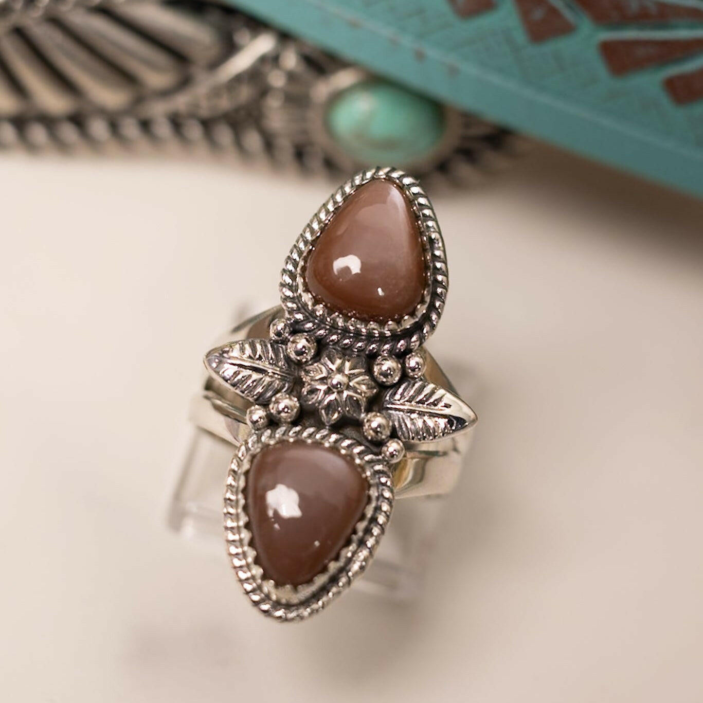 Peacekeeper Stone Ring-Statement Rings-Krush Kandy, Women's Online Fashion Boutique Located in Phoenix, Arizona (Scottsdale Area)
