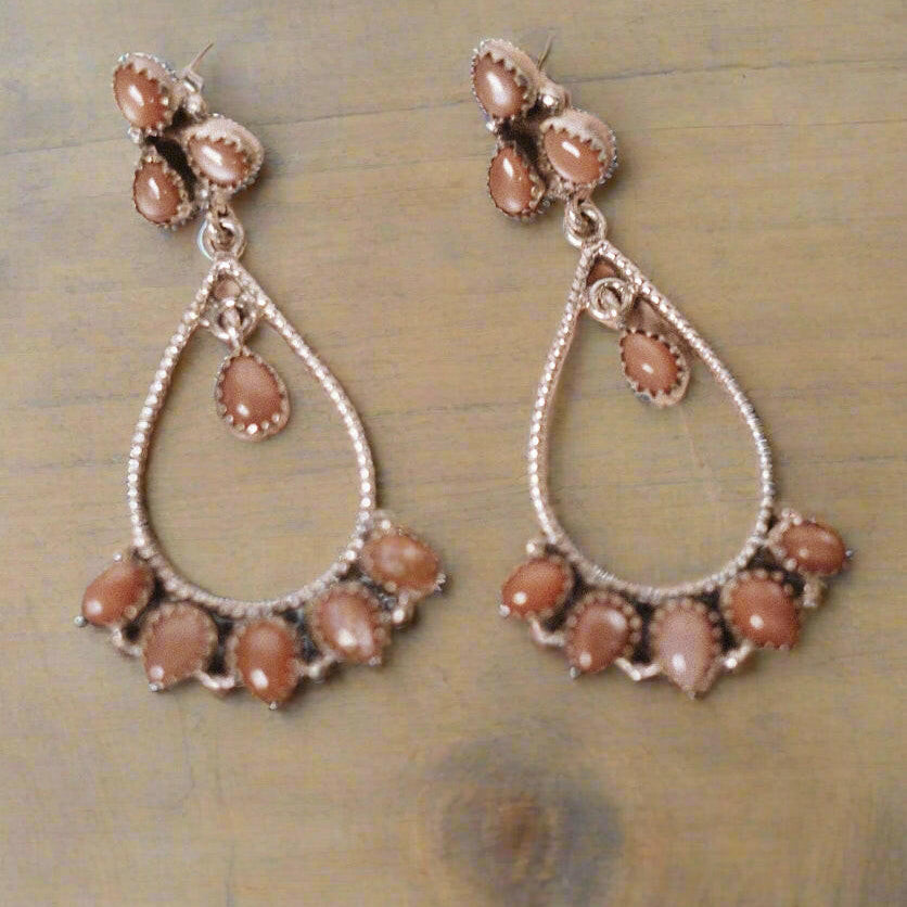 Brielle's Stone Drop Earrings-Drop Earrings-Krush Kandy, Women's Online Fashion Boutique Located in Phoenix, Arizona (Scottsdale Area)