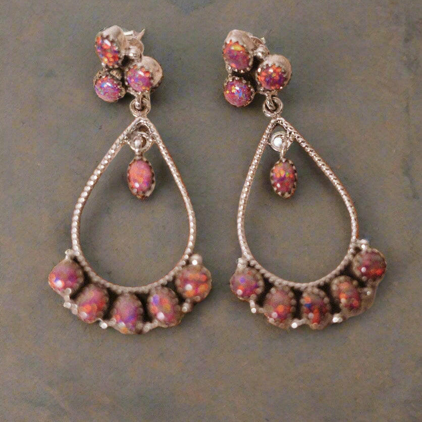 Brielle's Stone Drop Earrings-Drop Earrings-Krush Kandy, Women's Online Fashion Boutique Located in Phoenix, Arizona (Scottsdale Area)
