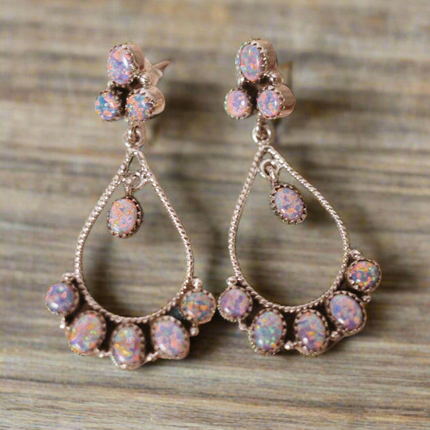 Brielle's Stone Drop Earrings-Drop Earrings-Krush Kandy, Women's Online Fashion Boutique Located in Phoenix, Arizona (Scottsdale Area)