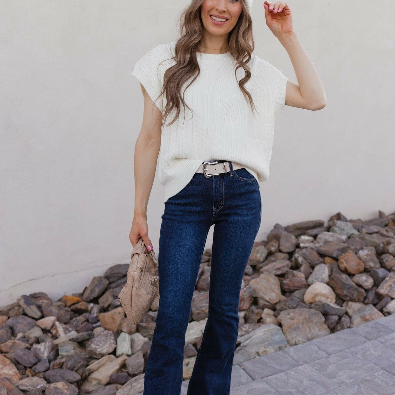 Winterberry Cable-Knit Sweater-Tops-Krush Kandy, Women's Online Fashion Boutique Located in Phoenix, Arizona (Scottsdale Area)