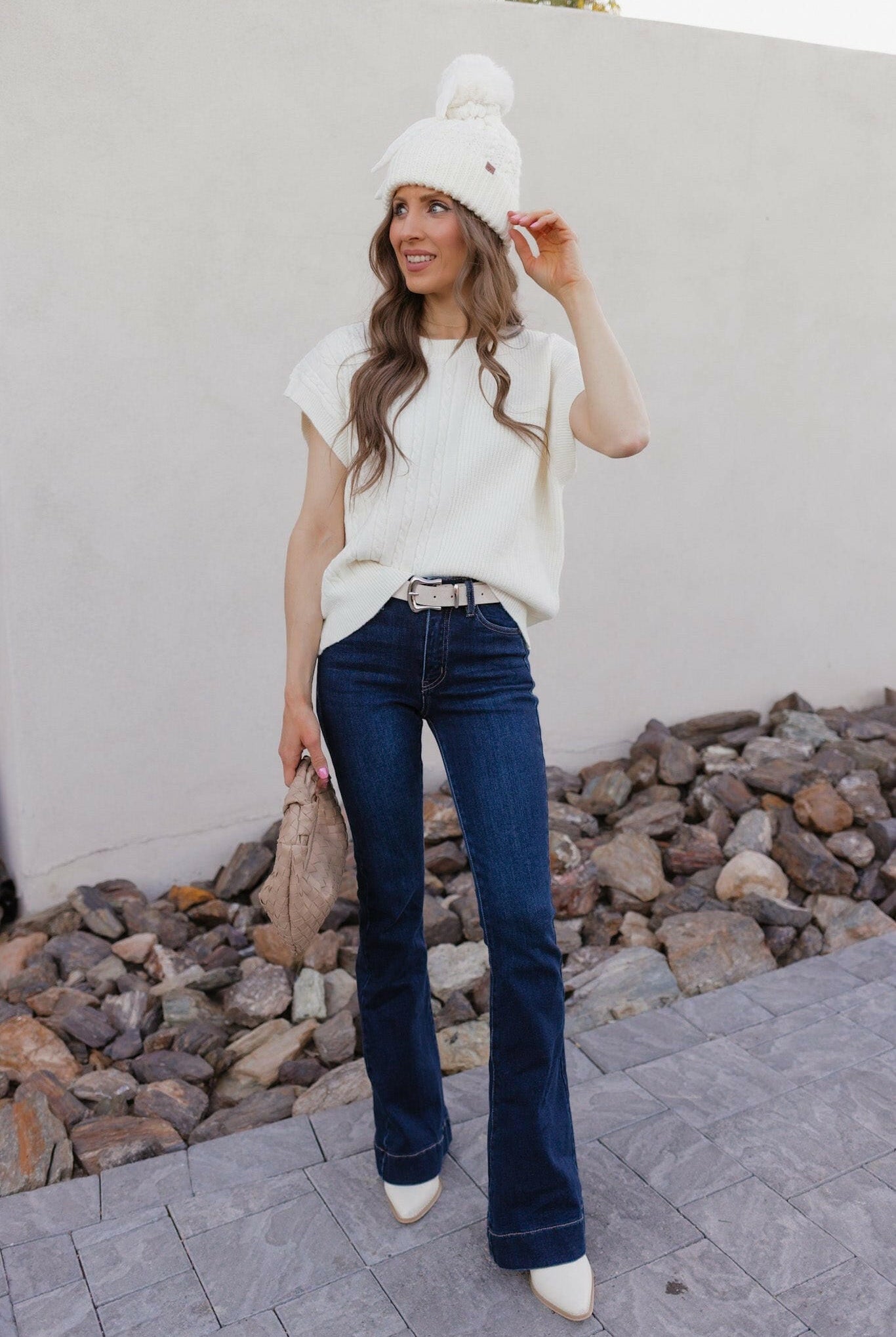 Winterberry Cable-Knit Sweater-Tops-Krush Kandy, Women's Online Fashion Boutique Located in Phoenix, Arizona (Scottsdale Area)