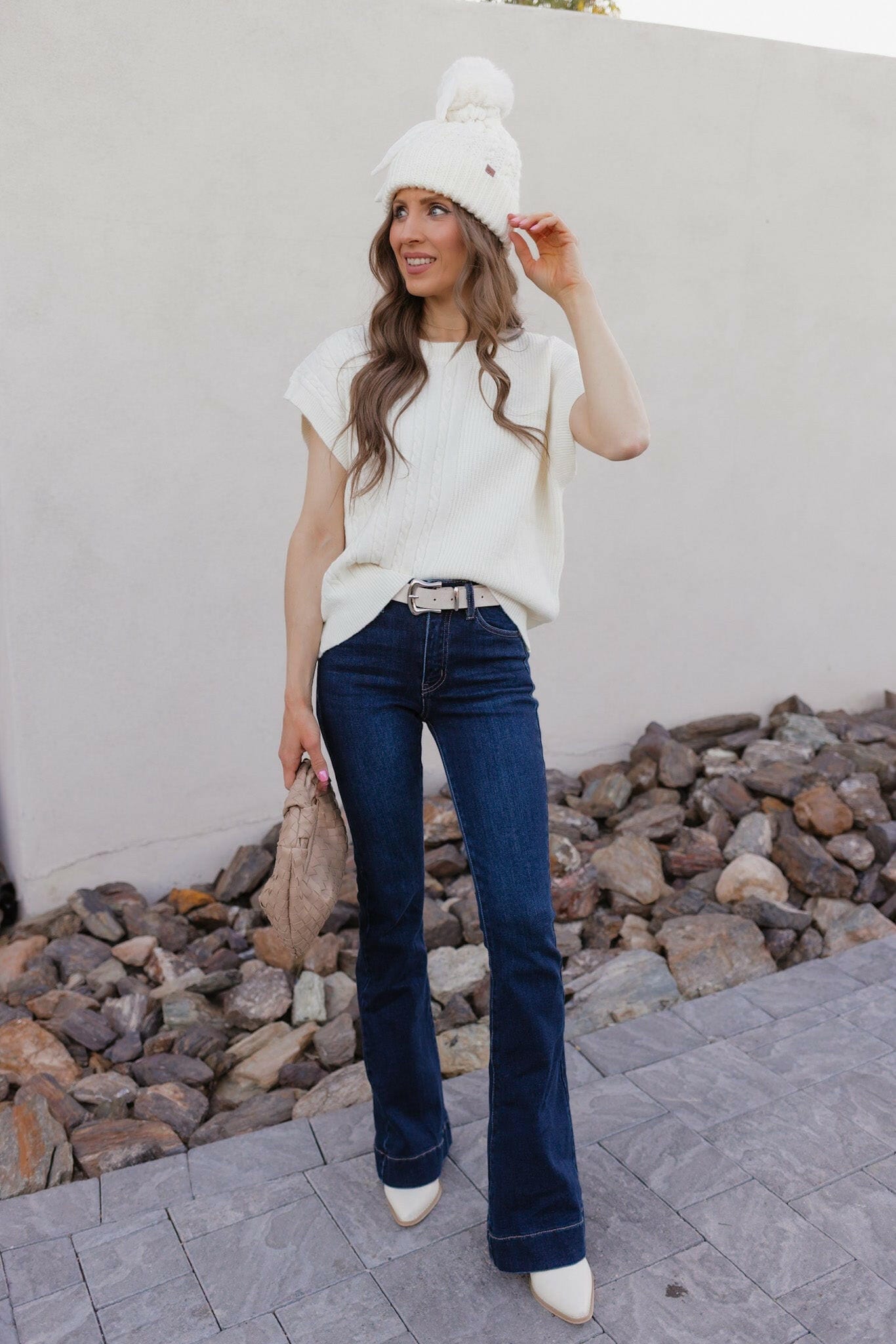 Winterberry Cable-Knit Sweater-Tops-Krush Kandy, Women's Online Fashion Boutique Located in Phoenix, Arizona (Scottsdale Area)