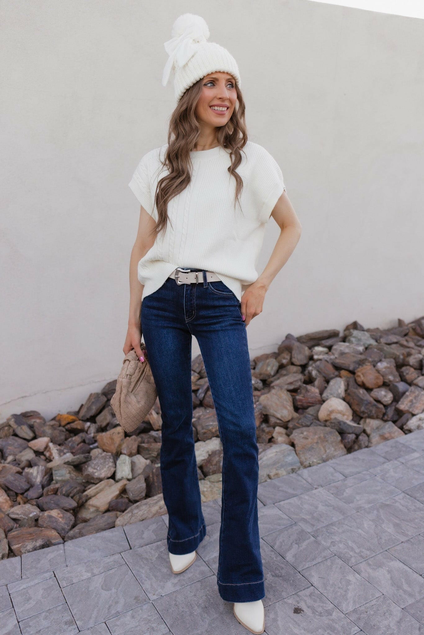 Winterberry Cable-Knit Sweater-Tops-Krush Kandy, Women's Online Fashion Boutique Located in Phoenix, Arizona (Scottsdale Area)