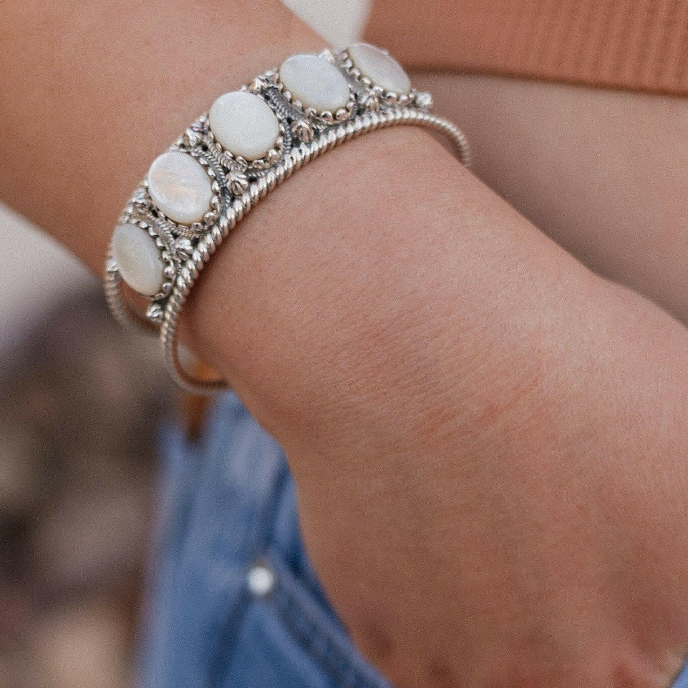 Twisted Trail Stone Cuff-Cuffs-Krush Kandy, Women's Online Fashion Boutique Located in Phoenix, Arizona (Scottsdale Area)