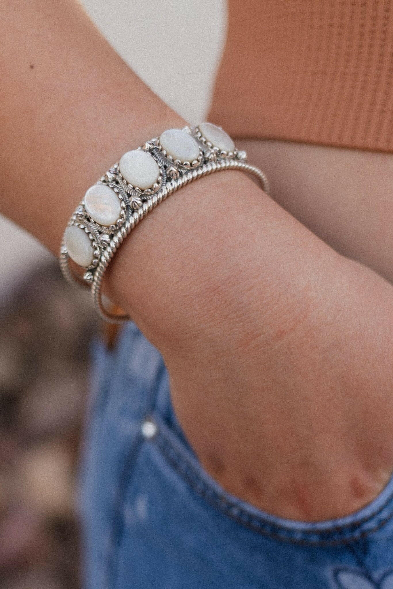 Twisted Trail Stone Cuff-Cuffs-Krush Kandy, Women's Online Fashion Boutique Located in Phoenix, Arizona (Scottsdale Area)