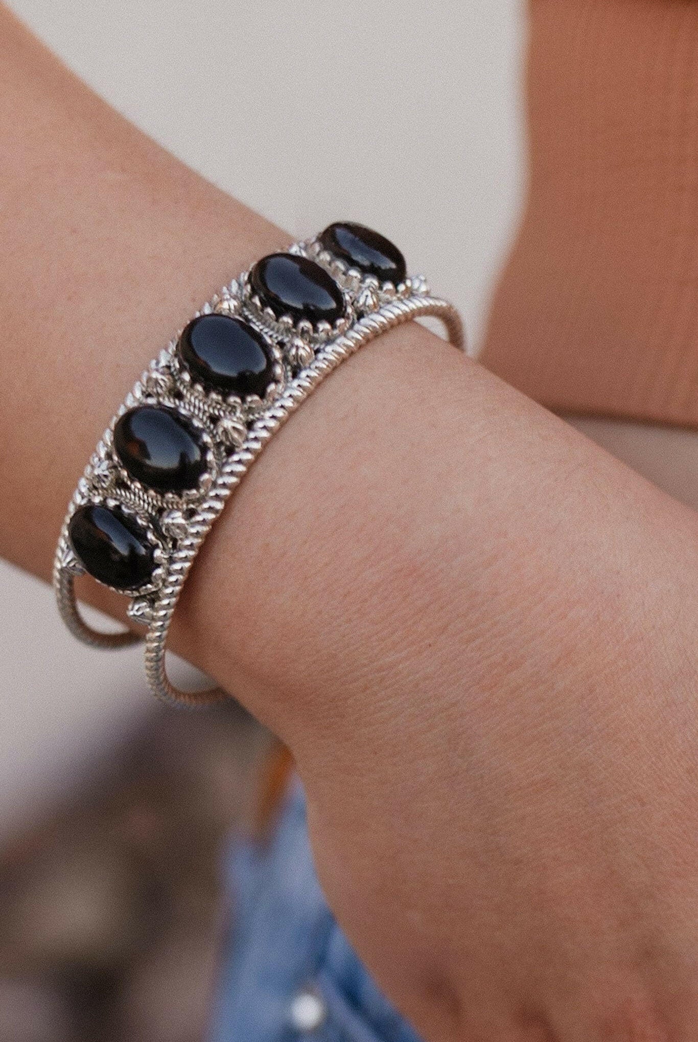 Twisted Trail Stone Cuff-Cuffs-Krush Kandy, Women's Online Fashion Boutique Located in Phoenix, Arizona (Scottsdale Area)