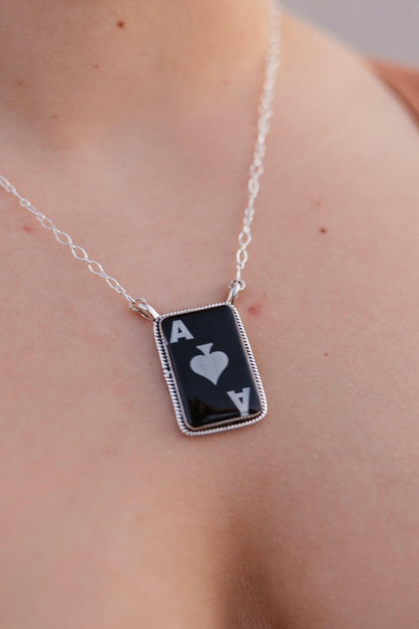 Wild Ace Sterling Silver Ring & Necklaces-Necklaces-Krush Kandy, Women's Online Fashion Boutique Located in Phoenix, Arizona (Scottsdale Area)