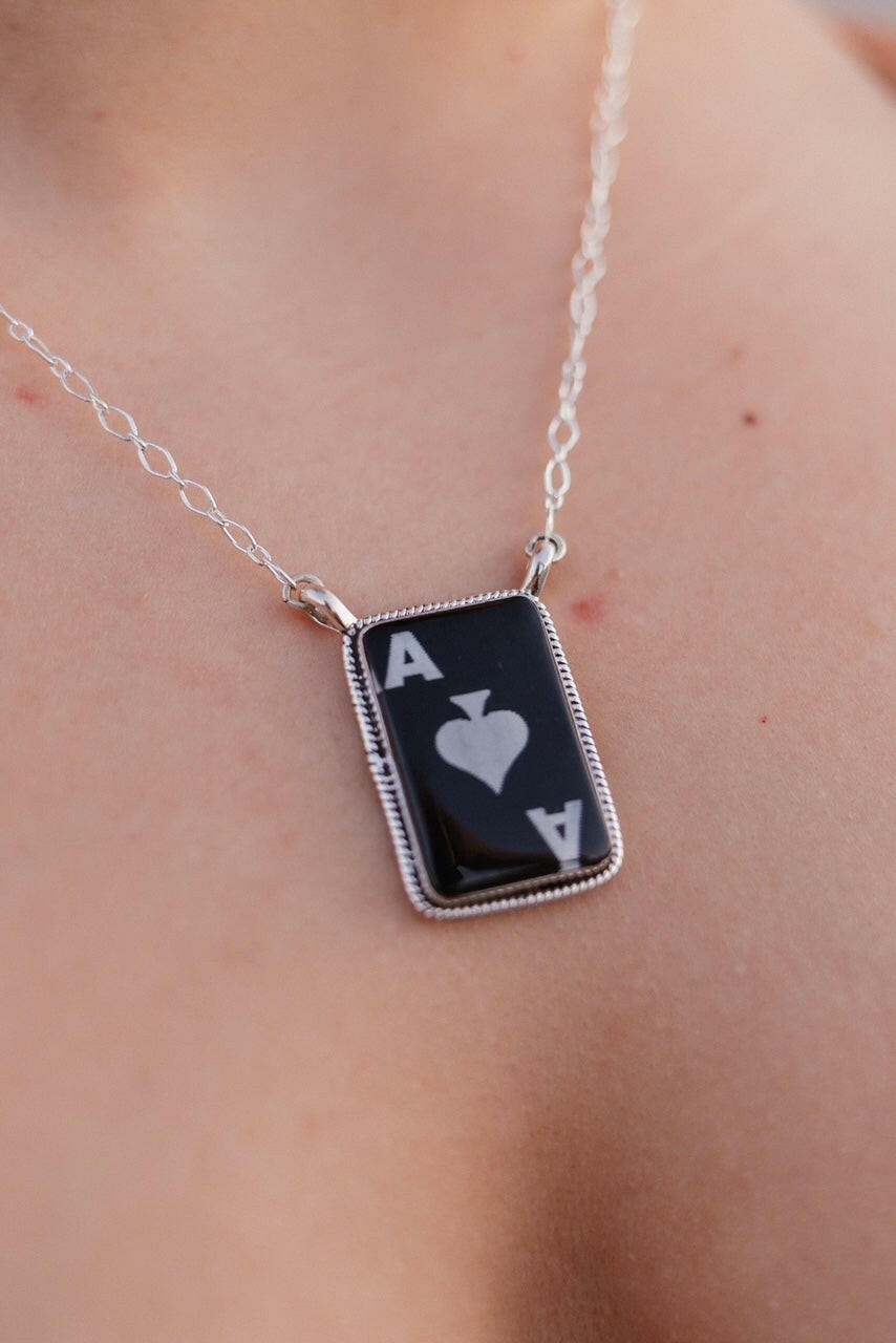 Wild Ace Sterling Silver Ring & Necklaces-Necklaces-Krush Kandy, Women's Online Fashion Boutique Located in Phoenix, Arizona (Scottsdale Area)