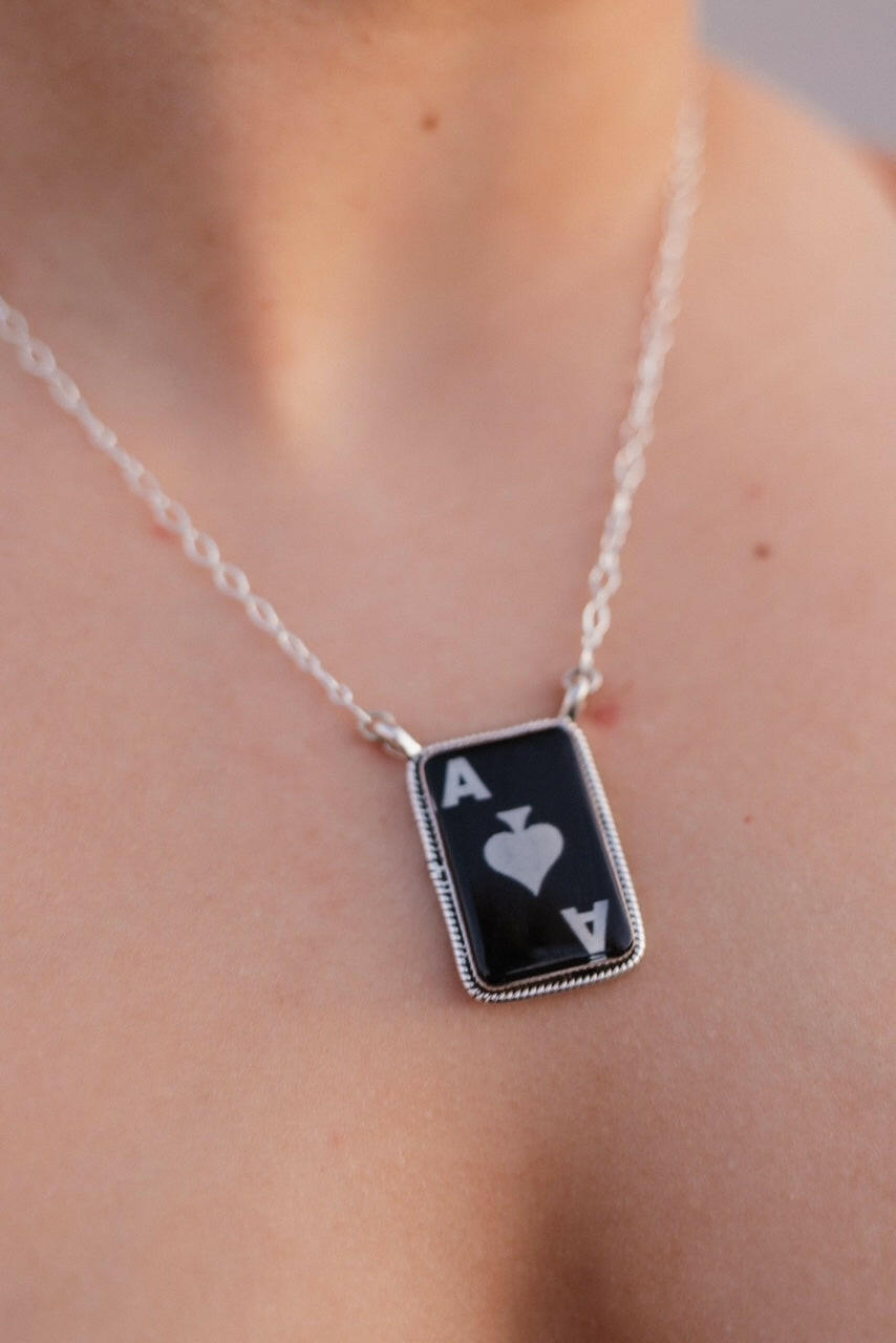 Wild Ace Sterling Silver Ring & Necklaces-Necklaces-Krush Kandy, Women's Online Fashion Boutique Located in Phoenix, Arizona (Scottsdale Area)