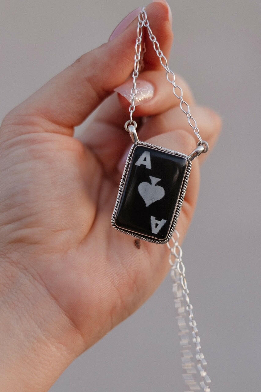 Wild Ace Sterling Silver Ring & Necklaces-Necklaces-Krush Kandy, Women's Online Fashion Boutique Located in Phoenix, Arizona (Scottsdale Area)