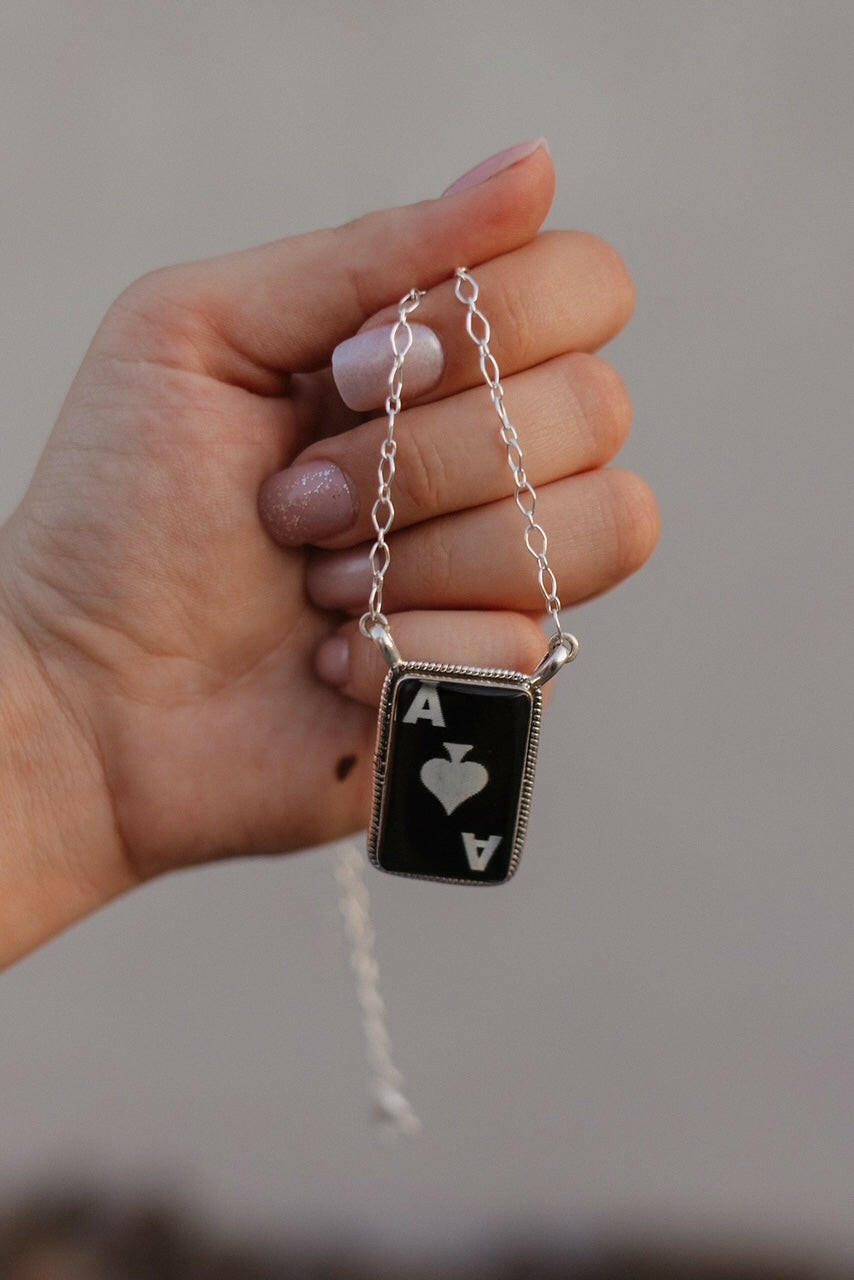 Wild Ace Sterling Silver Ring & Necklaces-Necklaces-Krush Kandy, Women's Online Fashion Boutique Located in Phoenix, Arizona (Scottsdale Area)