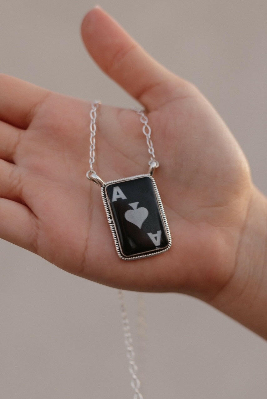 Wild Ace Sterling Silver Ring & Necklaces-Necklaces-Krush Kandy, Women's Online Fashion Boutique Located in Phoenix, Arizona (Scottsdale Area)