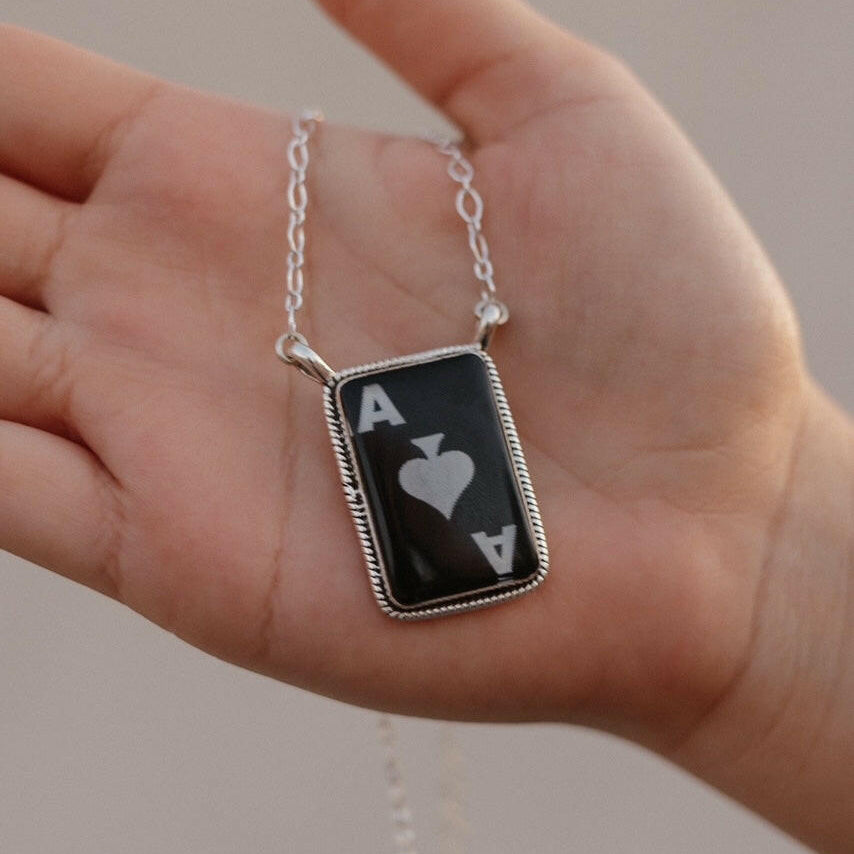 Wild Ace Sterling Silver Ring & Necklaces-Necklaces-Krush Kandy, Women's Online Fashion Boutique Located in Phoenix, Arizona (Scottsdale Area)