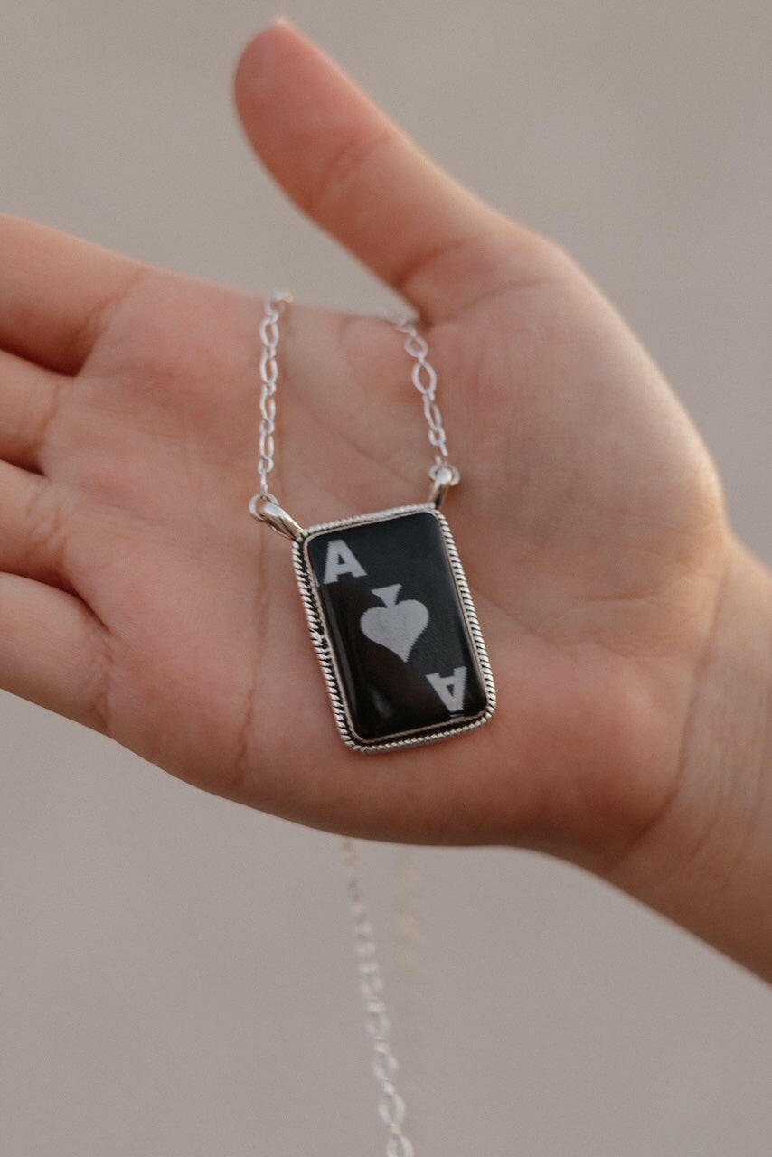 Wild Ace Sterling Silver Ring & Necklaces-Necklaces-Krush Kandy, Women's Online Fashion Boutique Located in Phoenix, Arizona (Scottsdale Area)