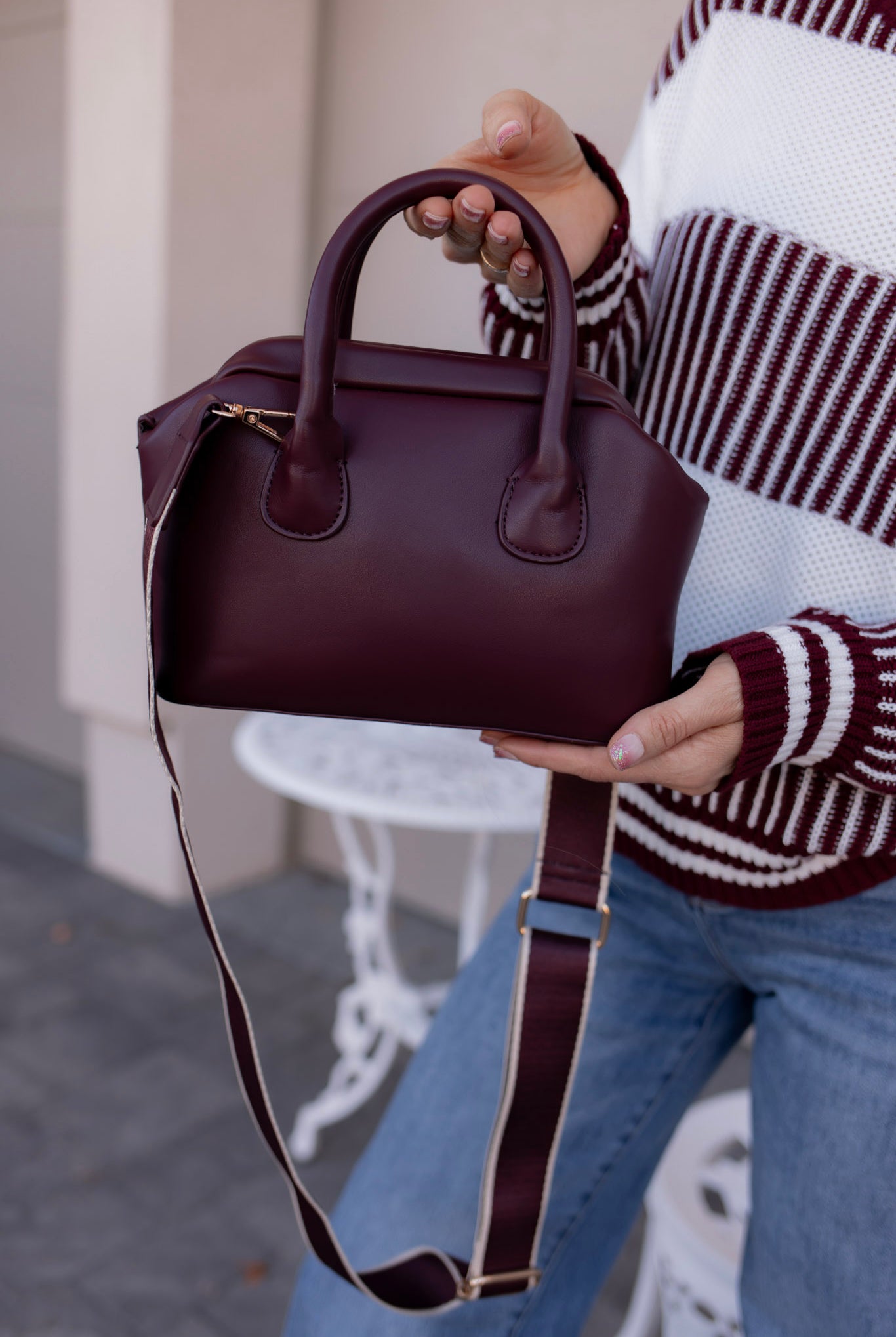 Crossbody Faux Leather Satchel-Purses & Bags-Krush Kandy, Women's Online Fashion Boutique Located in Phoenix, Arizona (Scottsdale Area)