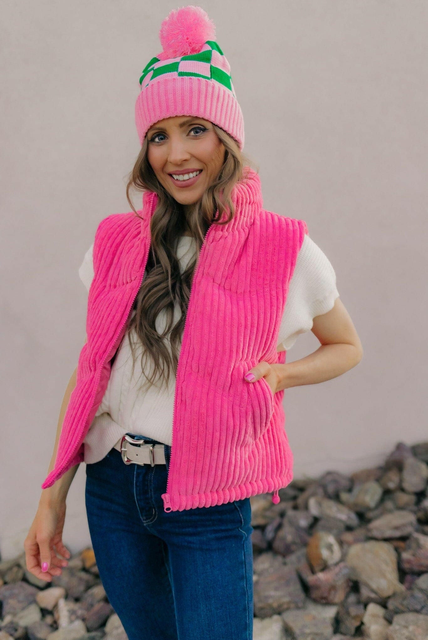 The Ridge Zip-Up Padded Corduroy Puffer Vest S-3X EXCLUSIVE-Vests-Krush Kandy, Women's Online Fashion Boutique Located in Phoenix, Arizona (Scottsdale Area)