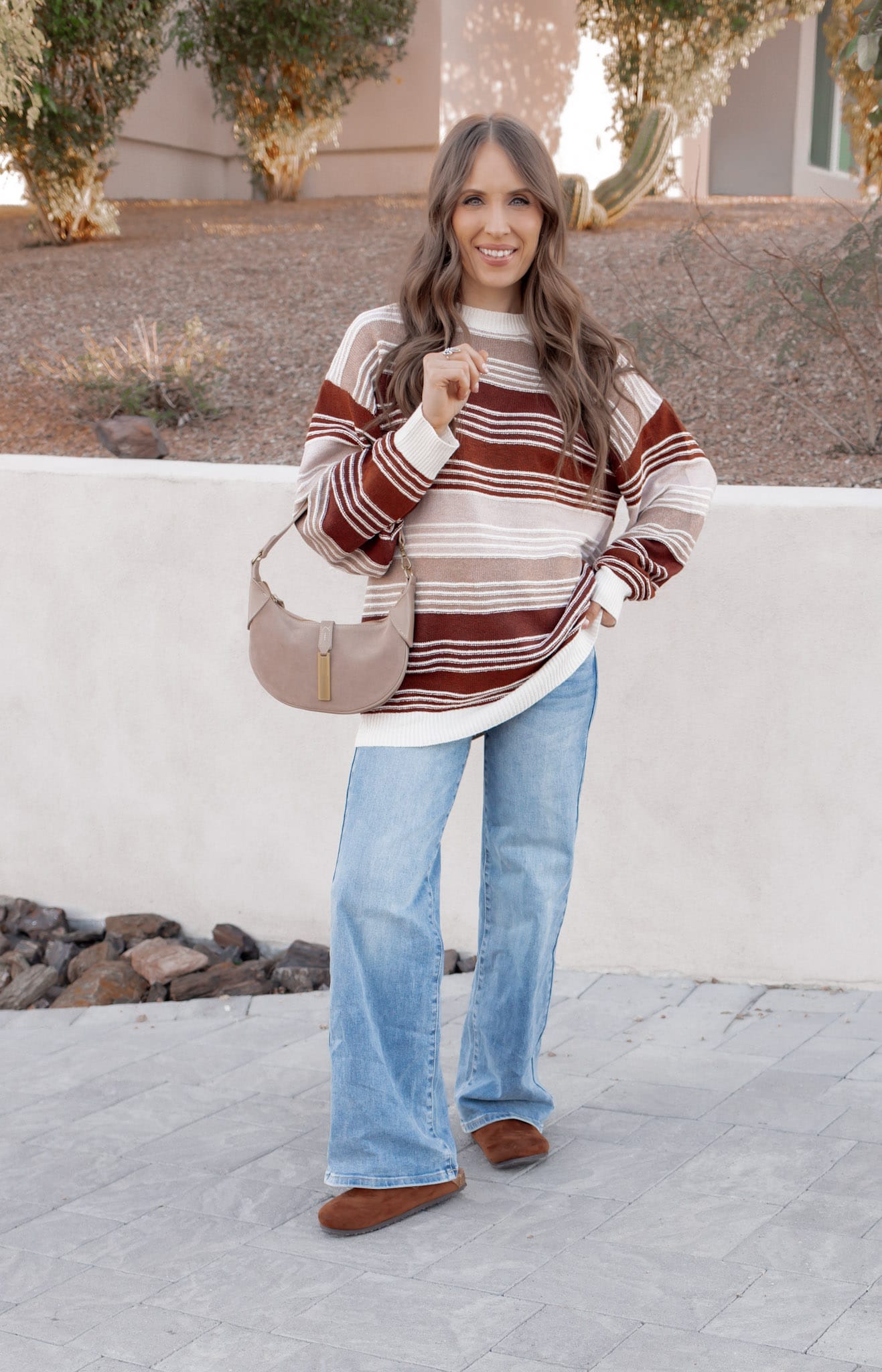 Retro Sunrise Stripe Knit Long Sleeve-Long Sleeve Tops-Krush Kandy, Women's Online Fashion Boutique Located in Phoenix, Arizona (Scottsdale Area)