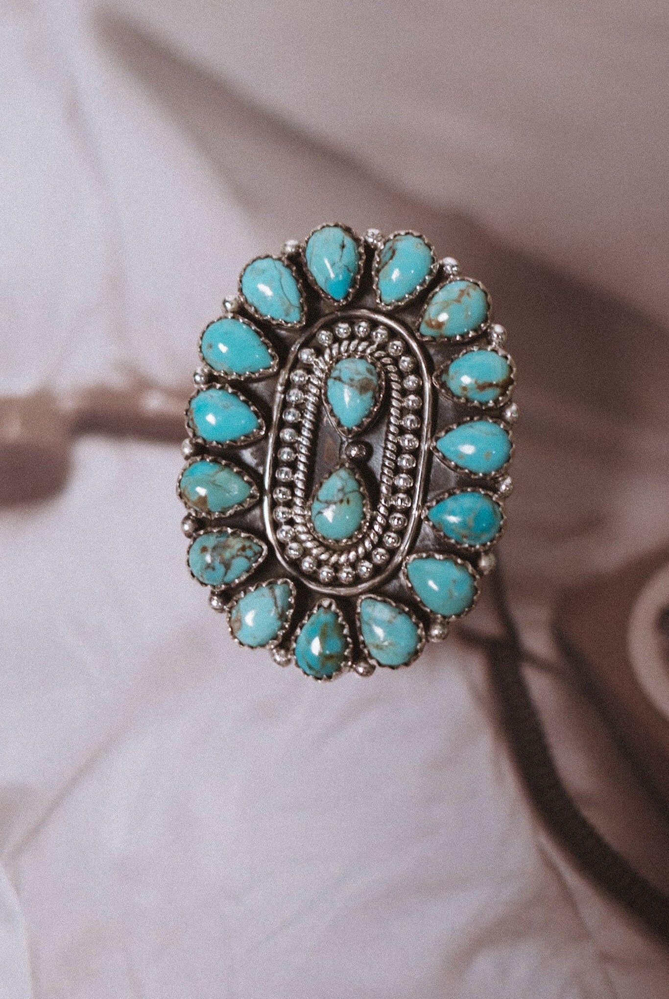 Krush Klassic Concho Stone Ring-Band Rings-Krush Kandy, Women's Online Fashion Boutique Located in Phoenix, Arizona (Scottsdale Area)