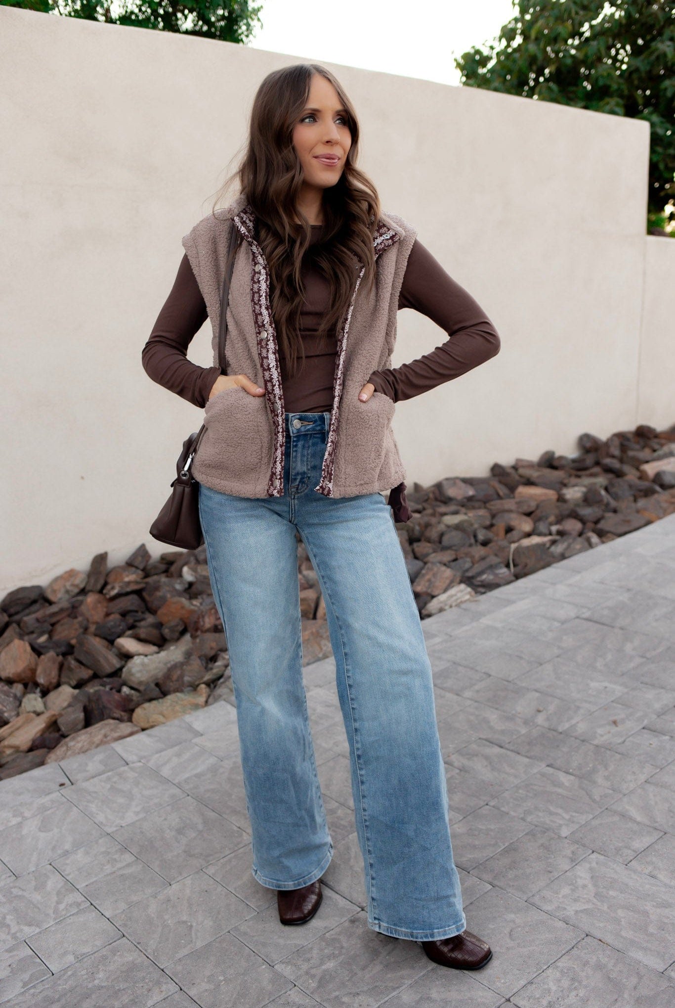 Sherpa Fleece Vest-Vests-Krush Kandy, Women's Online Fashion Boutique Located in Phoenix, Arizona (Scottsdale Area)