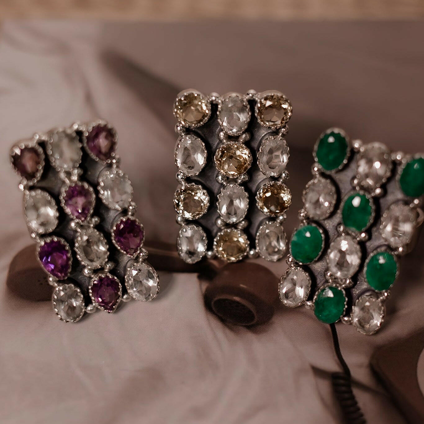 White CZ & Stone Bar Ring-Rings-Krush Kandy, Women's Online Fashion Boutique Located in Phoenix, Arizona (Scottsdale Area)