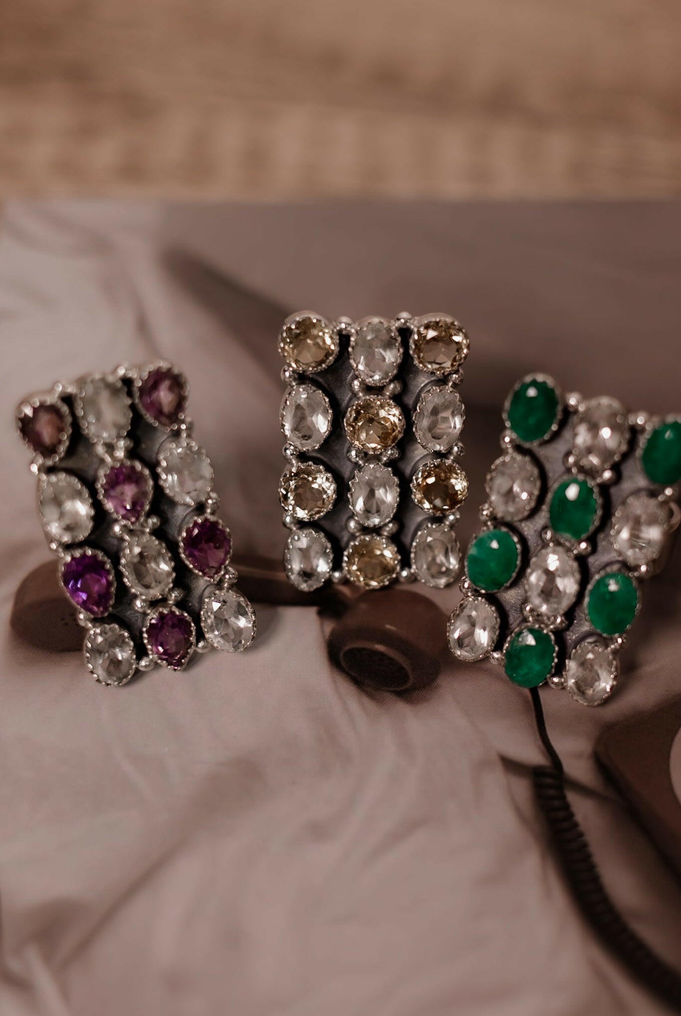 White CZ & Stone Bar Ring-Rings-Krush Kandy, Women's Online Fashion Boutique Located in Phoenix, Arizona (Scottsdale Area)