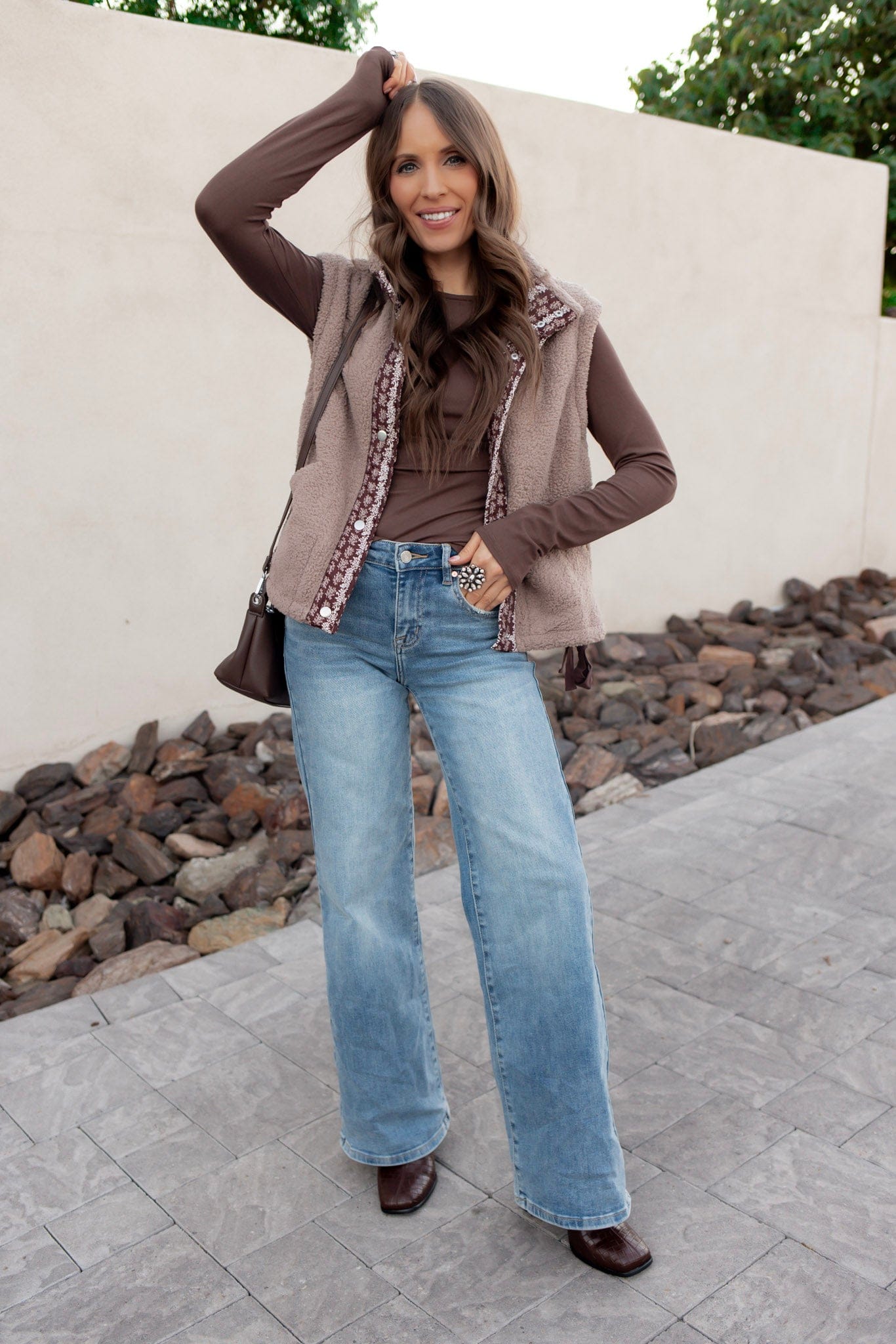 Sherpa Fleece Vest-Vests-Krush Kandy, Women's Online Fashion Boutique Located in Phoenix, Arizona (Scottsdale Area)