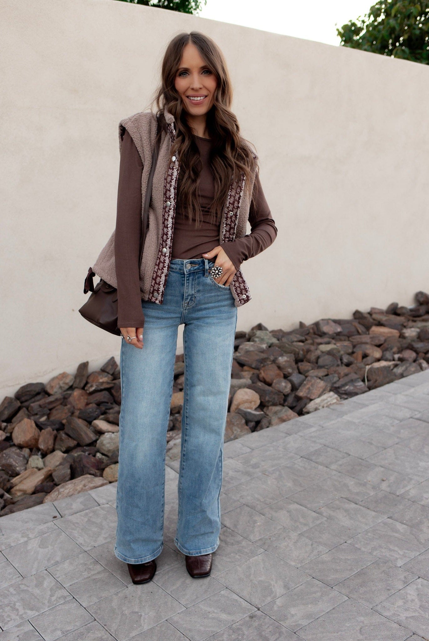 High Rise Wide Leg Denim Jeans-Jeans-Krush Kandy, Women's Online Fashion Boutique Located in Phoenix, Arizona (Scottsdale Area)
