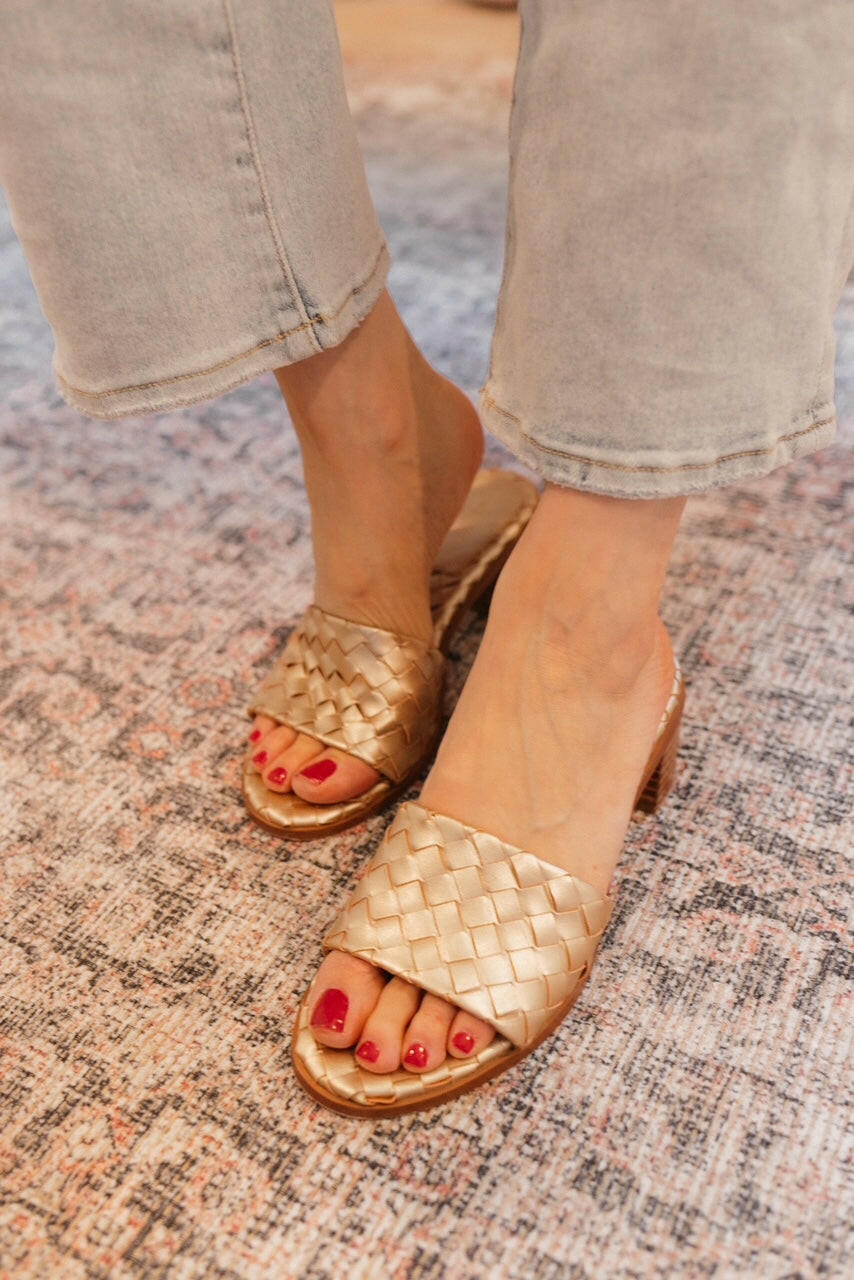 Riley Woven Basket Weave Sandal Heel-Shoes-Krush Kandy, Women's Online Fashion Boutique Located in Phoenix, Arizona (Scottsdale Area)