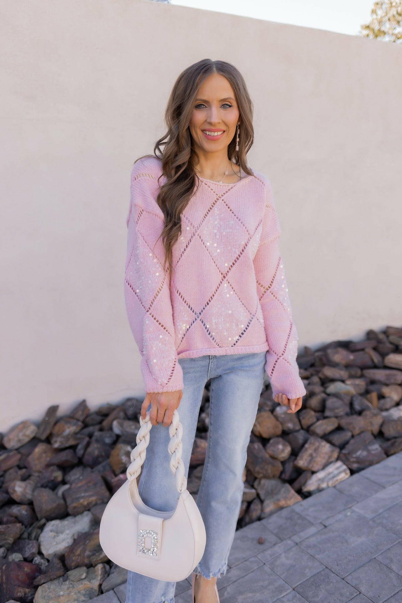 Candlelight Kiss Sequin Sweater-Sweaters-Krush Kandy, Women's Online Fashion Boutique Located in Phoenix, Arizona (Scottsdale Area)