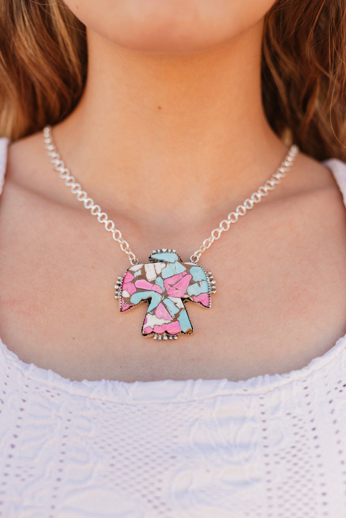 Free Spirit Thunderbird Slab Necklace-Necklaces-Krush Kandy, Women's Online Fashion Boutique Located in Phoenix, Arizona (Scottsdale Area)