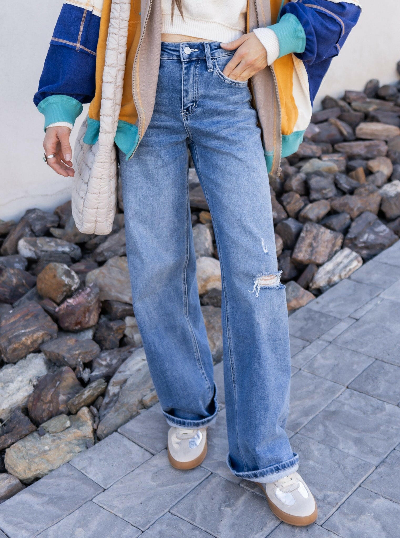 Just a Girl Wide Leg Vervet Jeans-Jeans-Krush Kandy, Women's Online Fashion Boutique Located in Phoenix, Arizona (Scottsdale Area)