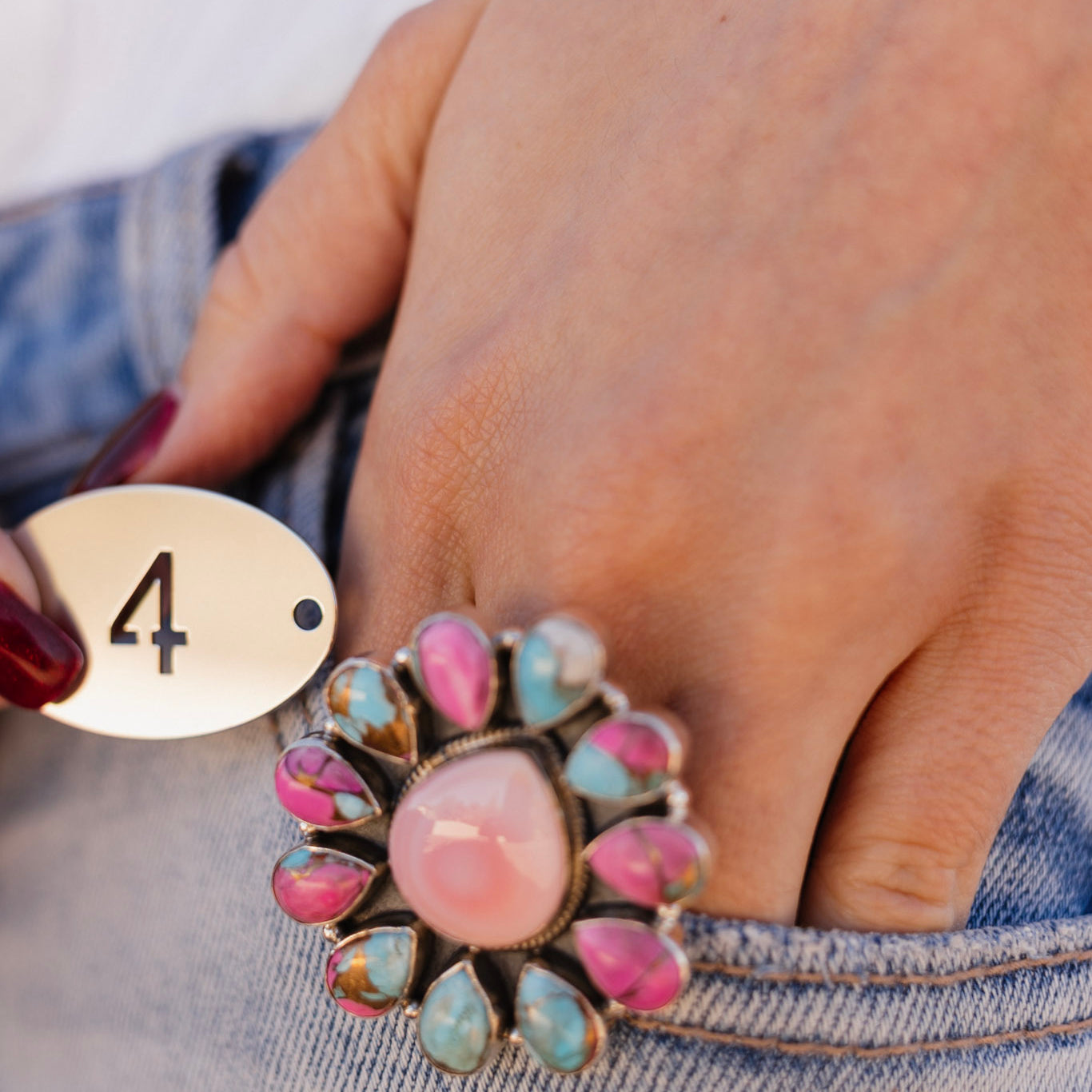 Cotton Kandy & Pink Conch Rings-Rings-Krush Kandy, Women's Online Fashion Boutique Located in Phoenix, Arizona (Scottsdale Area)
