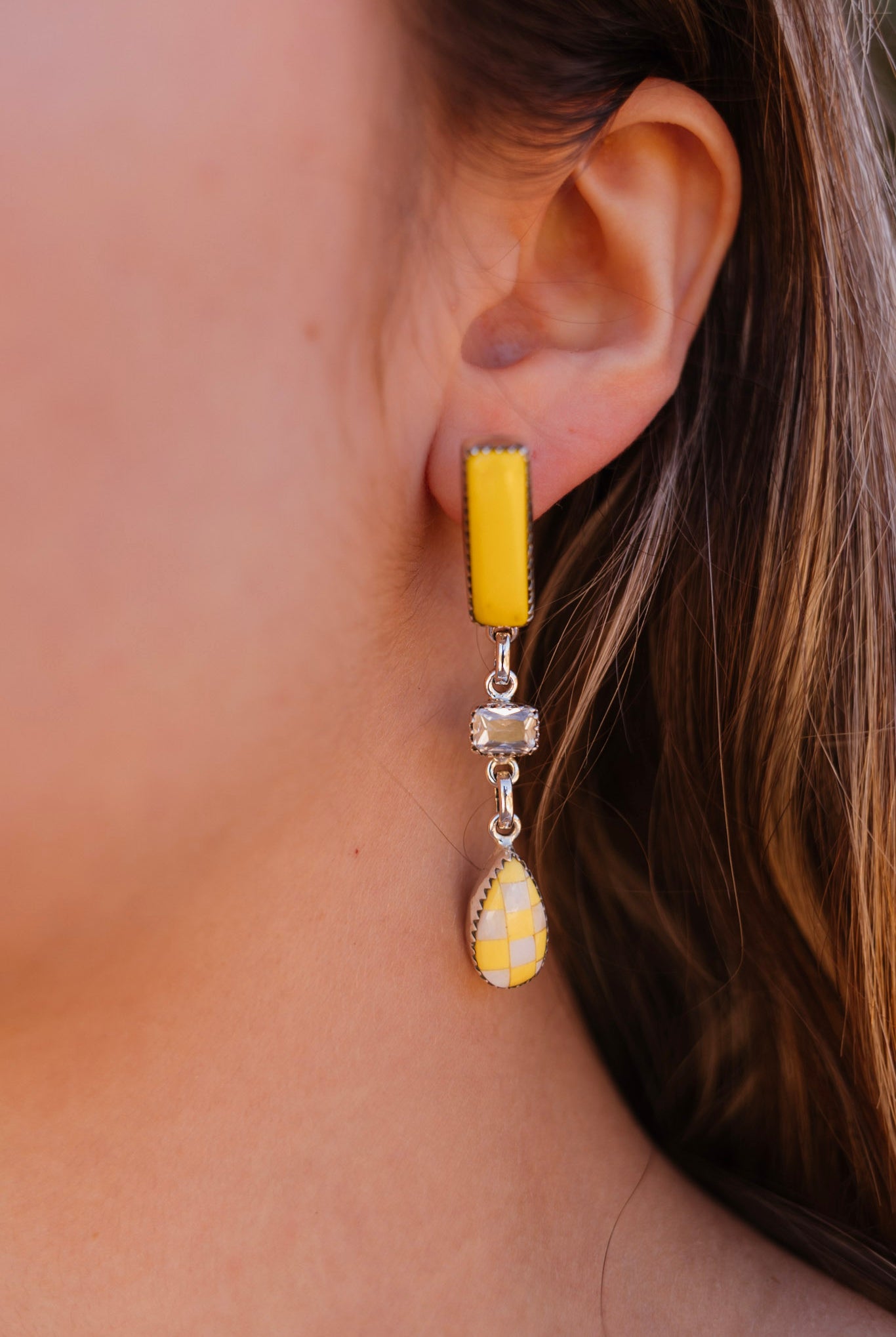 Rosarita Crystal Bar Earrings-Earrings-Krush Kandy, Women's Online Fashion Boutique Located in Phoenix, Arizona (Scottsdale Area)