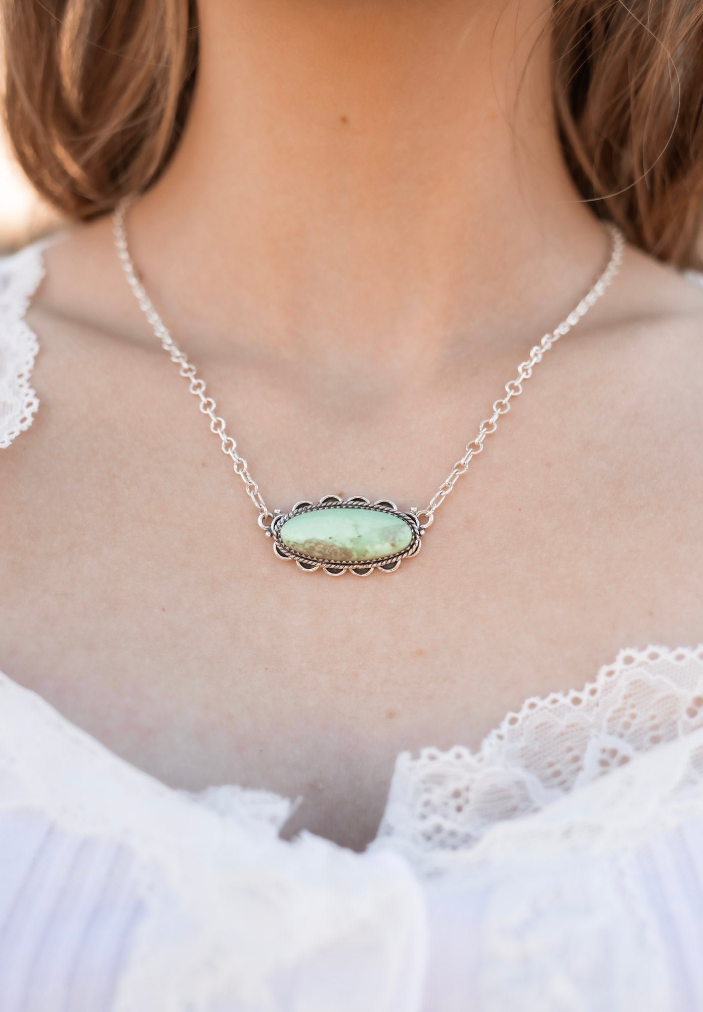 Deer Fawn & Varascite Big Slab Necklaces-Necklaces-Krush Kandy, Women's Online Fashion Boutique Located in Phoenix, Arizona (Scottsdale Area)