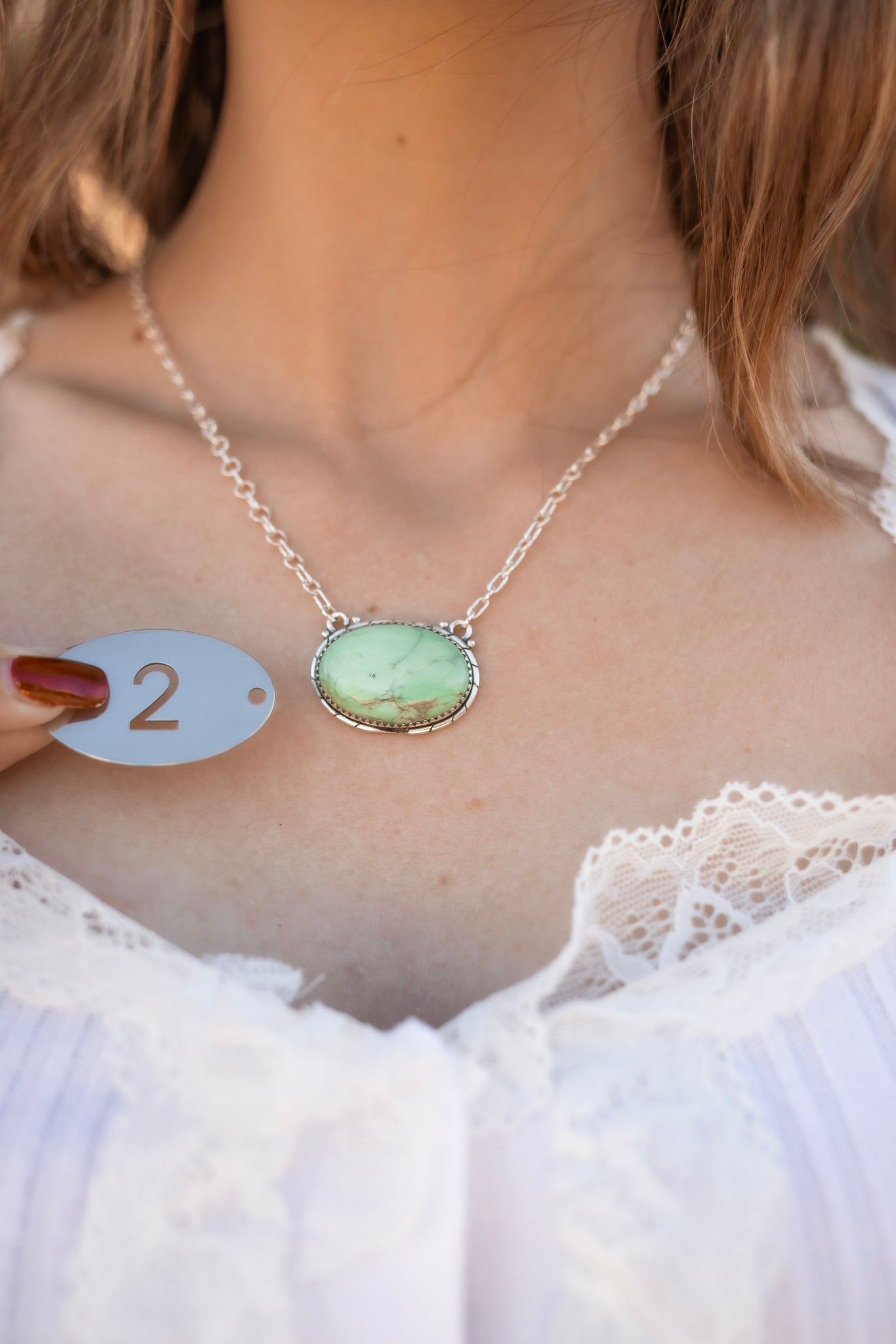 Deer Fawn & Varascite Big Slab Necklaces-Necklaces-Krush Kandy, Women's Online Fashion Boutique Located in Phoenix, Arizona (Scottsdale Area)