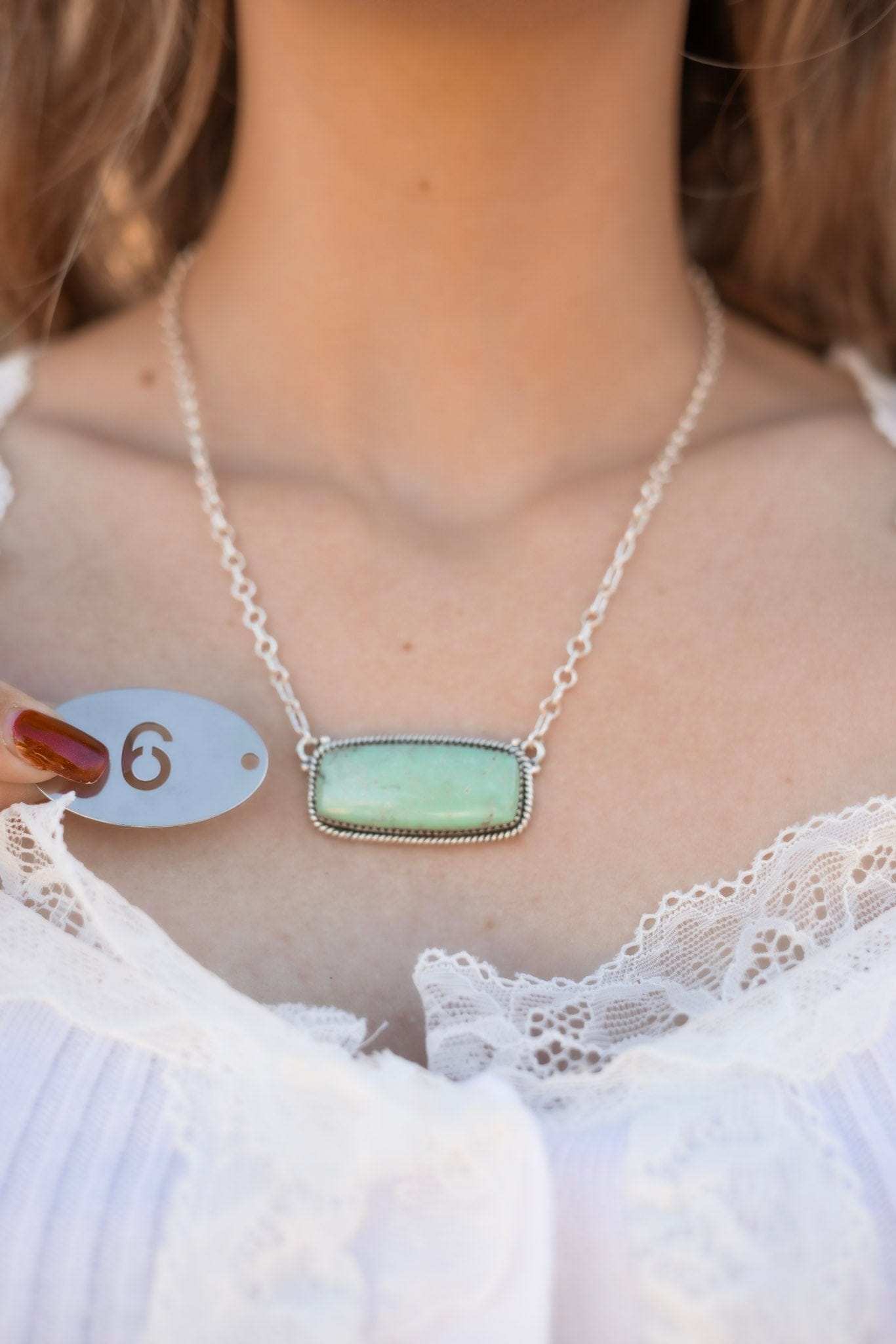 Deer Fawn & Varascite Big Slab Necklaces-Necklaces-Krush Kandy, Women's Online Fashion Boutique Located in Phoenix, Arizona (Scottsdale Area)