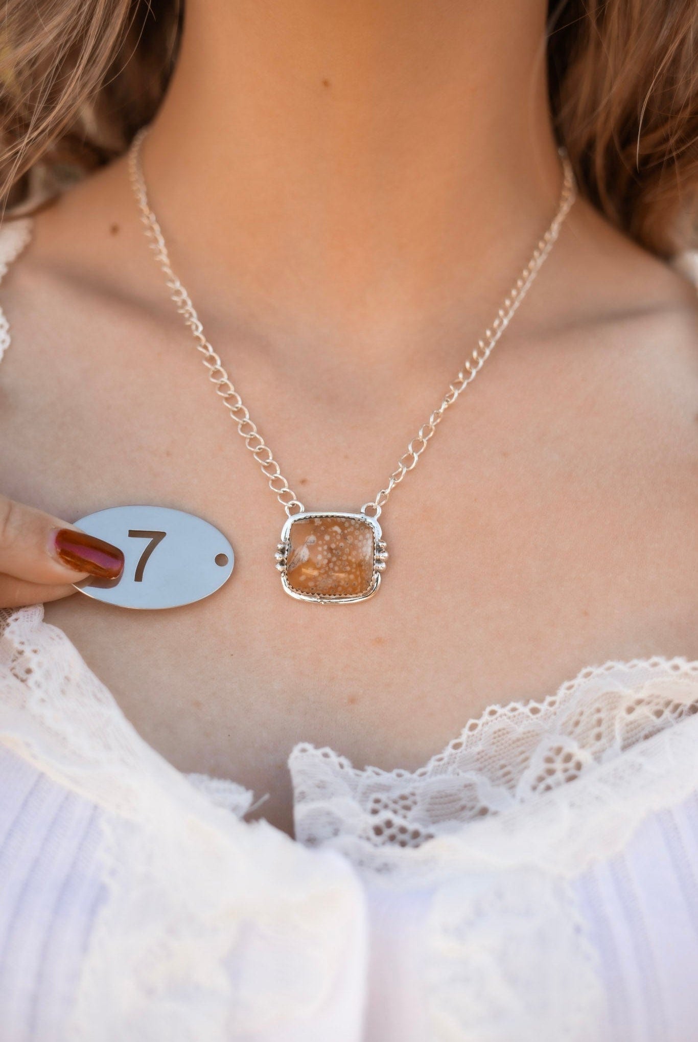 Deer Fawn & Varascite Big Slab Necklaces-Necklaces-Krush Kandy, Women's Online Fashion Boutique Located in Phoenix, Arizona (Scottsdale Area)